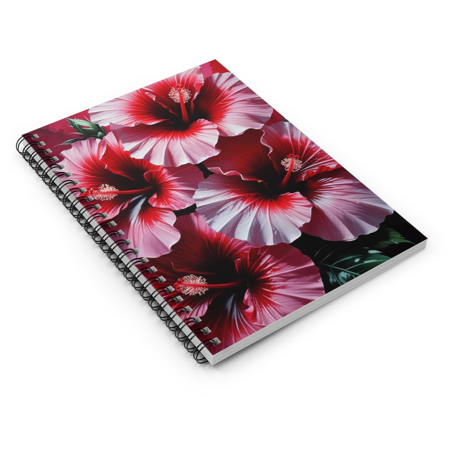 Hibiscus Bloom Spiral Notebook - Ruled Line