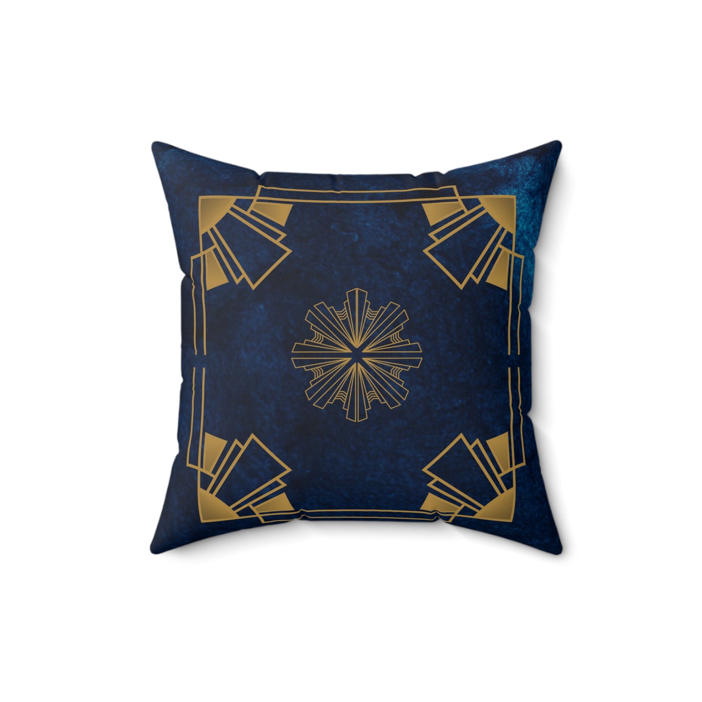 Midnight Luxe (Cobalt Blue) Faux Suede Square Pillow