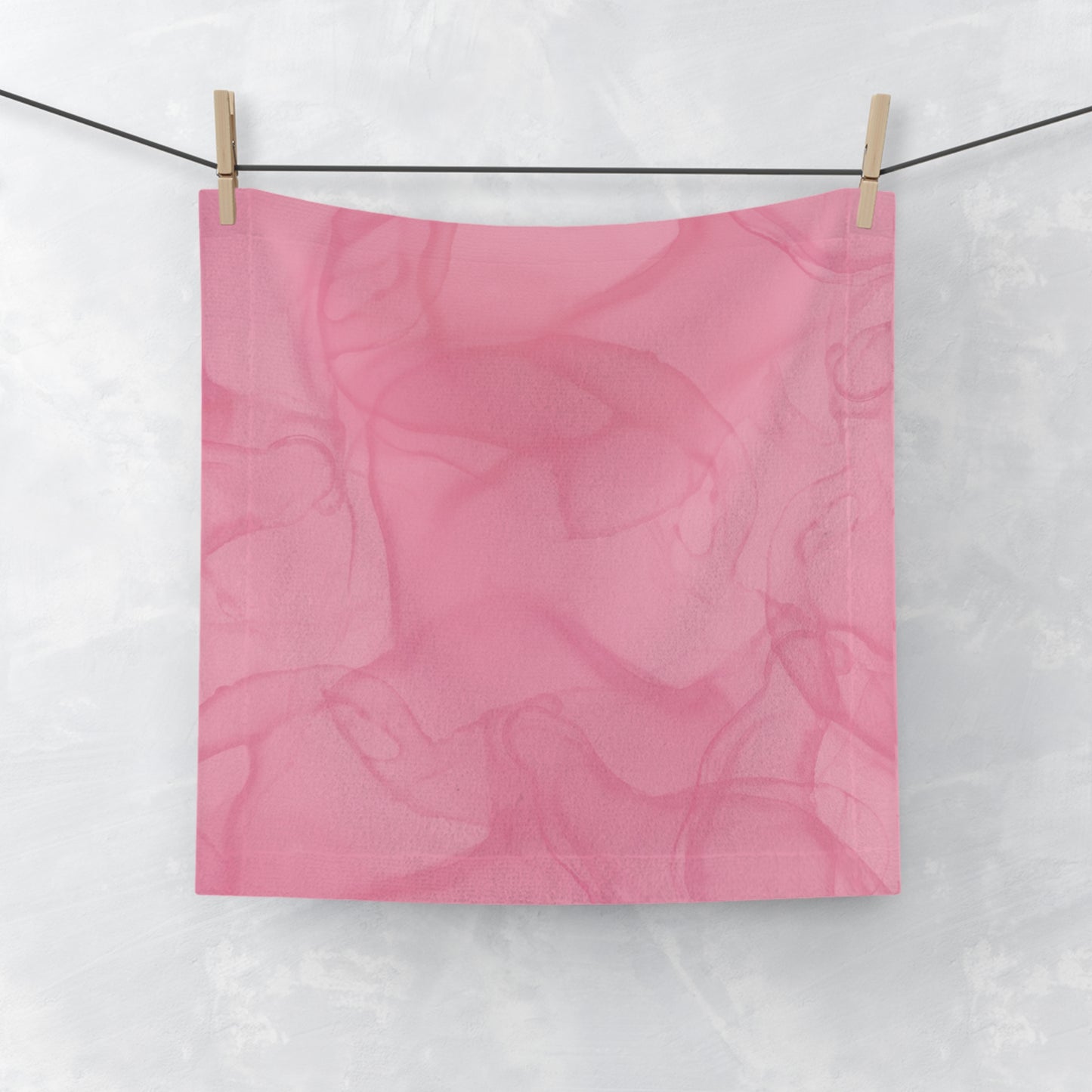 Blush Pink Face Towel — Soft Decorative Face Cloth
