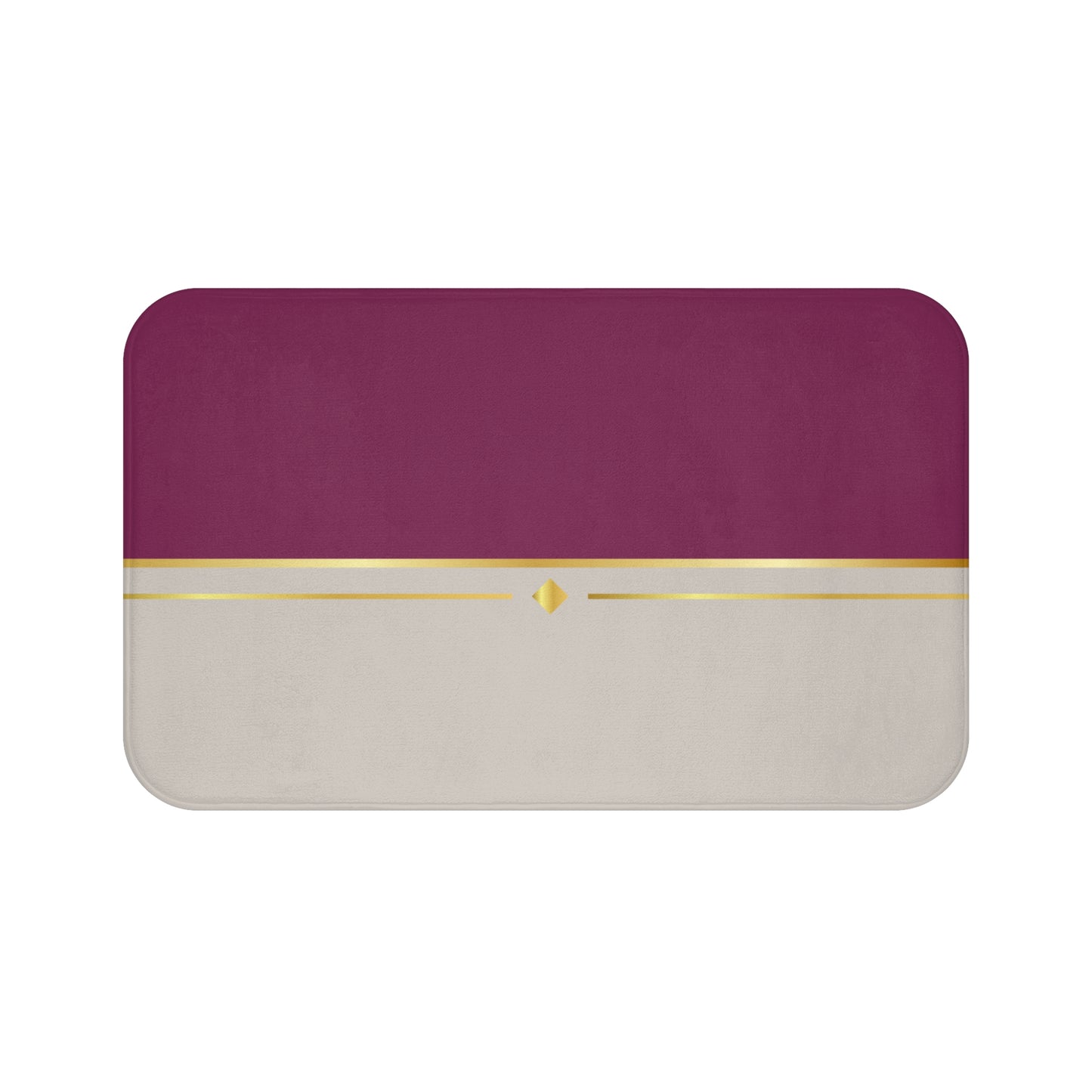 Fuchsia & Taupe Haven Bath Mat