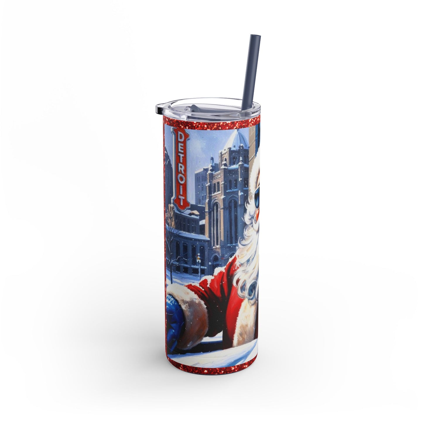 Motor City Santa Maars Maker Skinny Matte Tumbler, 20oz