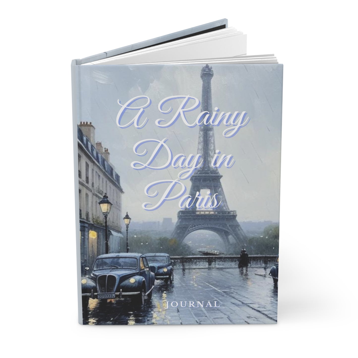 A Rainy Day in Paris Hardcover Journal Matte