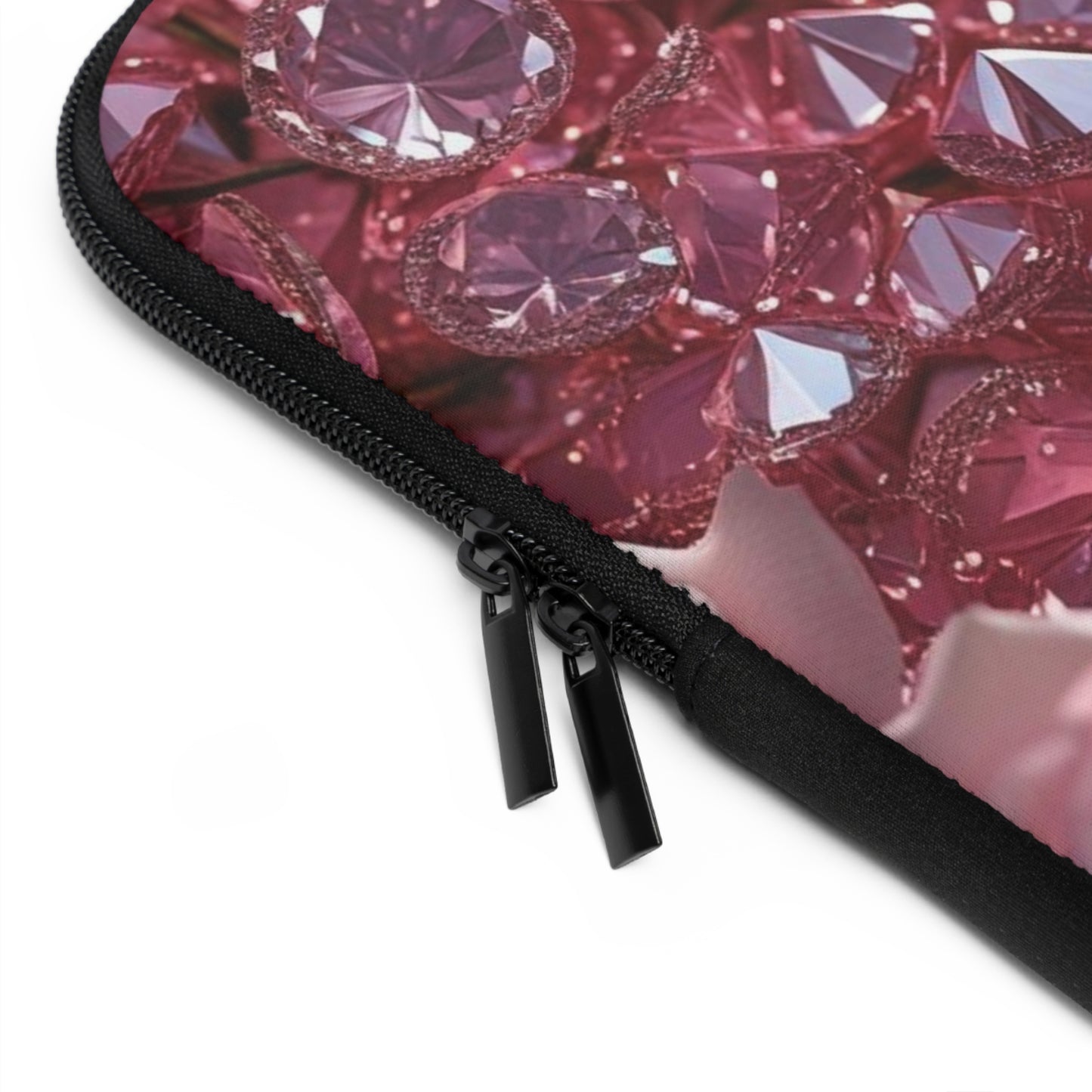 Pink Diamonds & Petals Laptop Sleeve