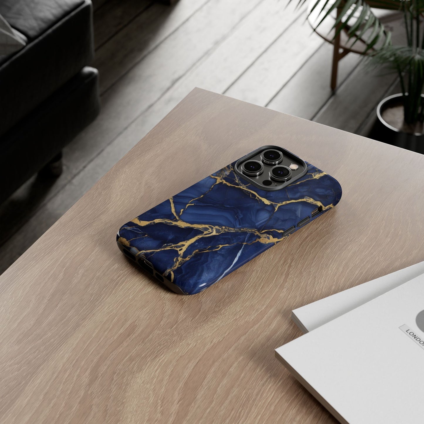 Indigo Marble Tough Cases