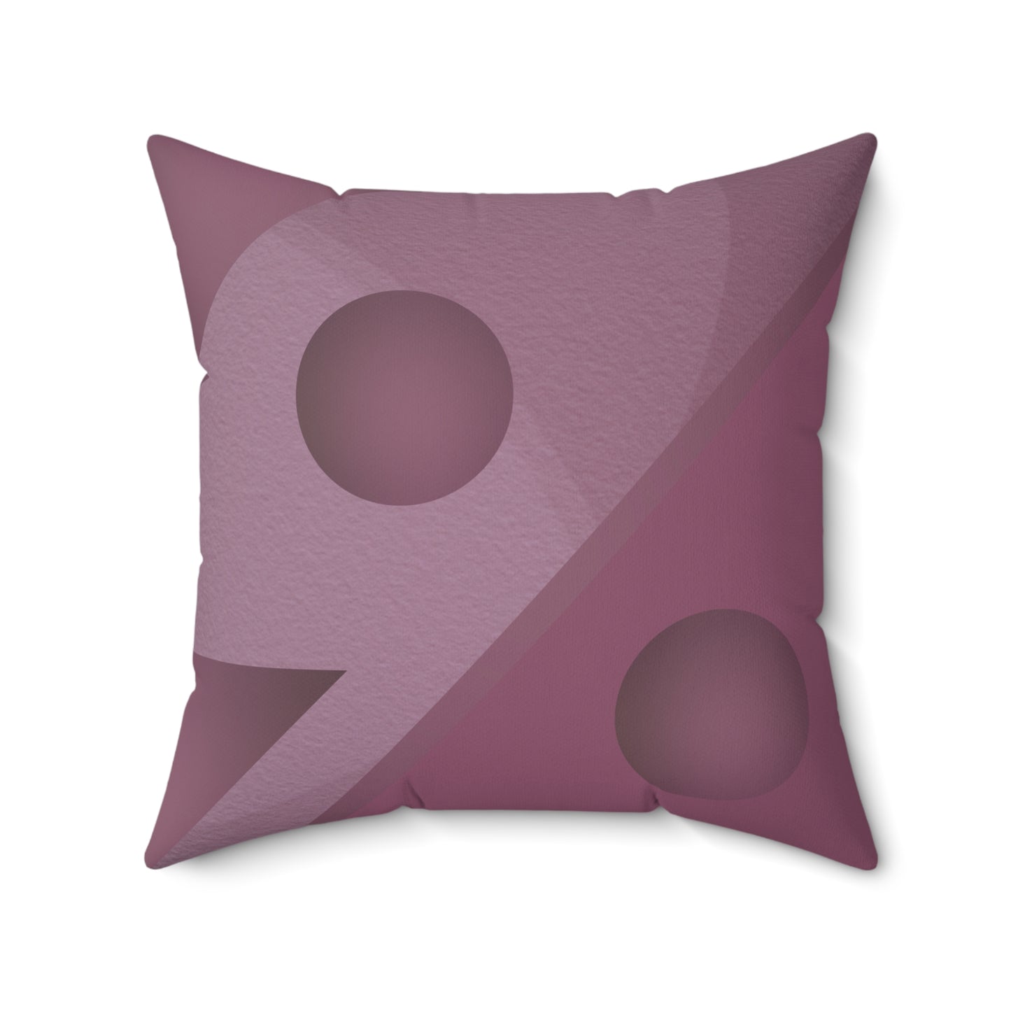 Just Mauve-lous Faux Suede Square Pillow