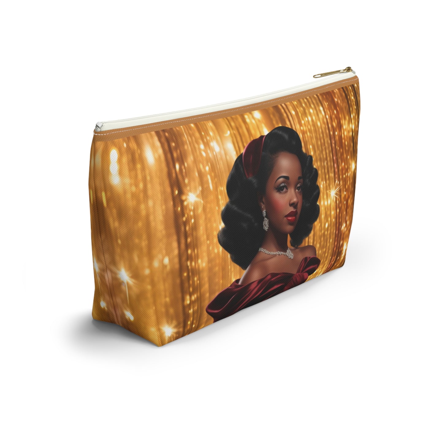 Retro Glam Girl "Myra" Accessory Pouch w T-bottom