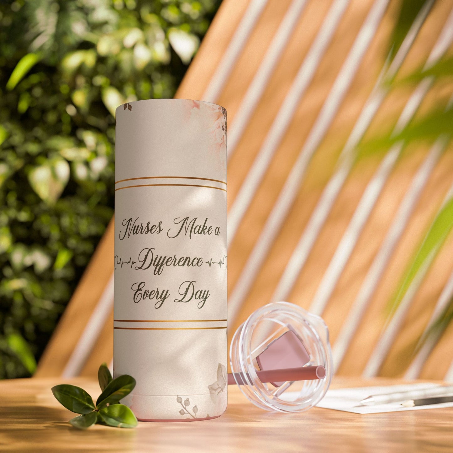 Nurses Make a Difference Maars Maker Skinny Matte Tumbler, 20oz