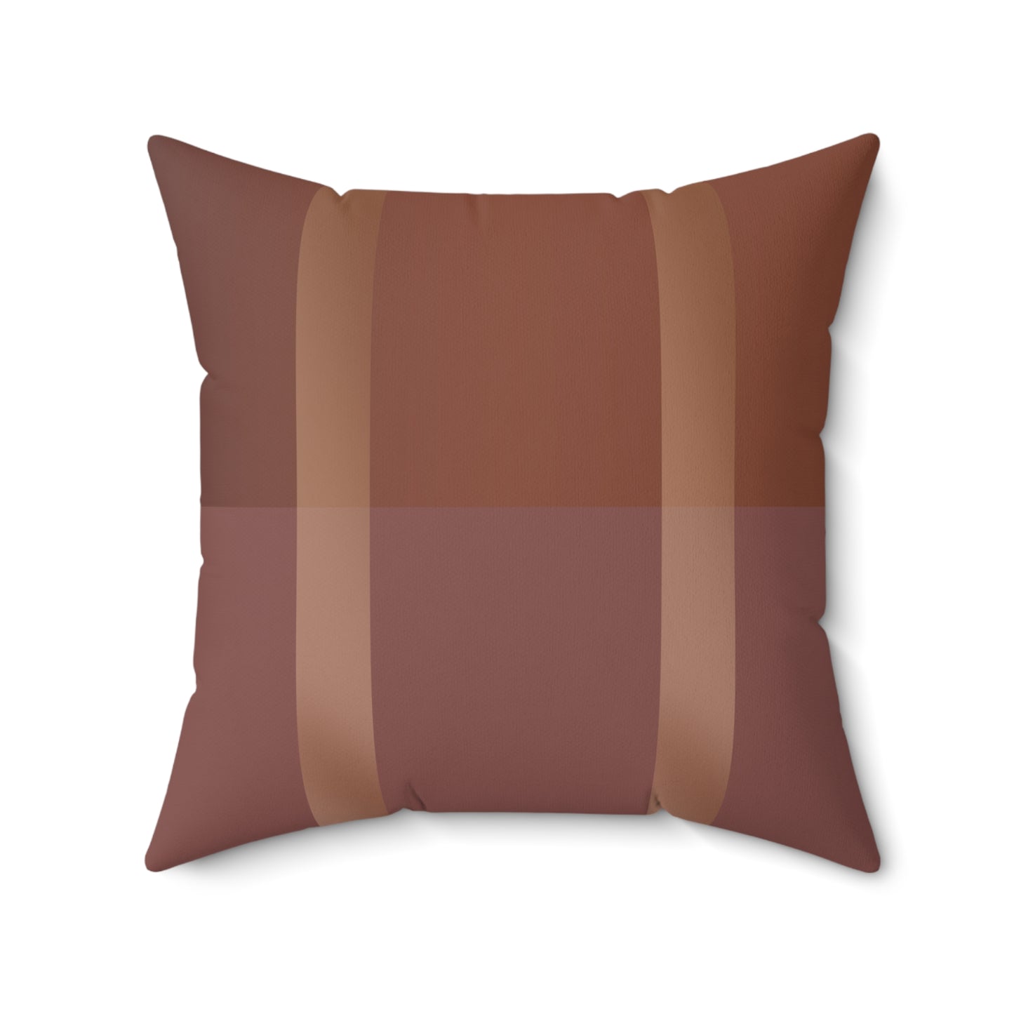 Down to Earth Tone Faux Suede Square Pillow