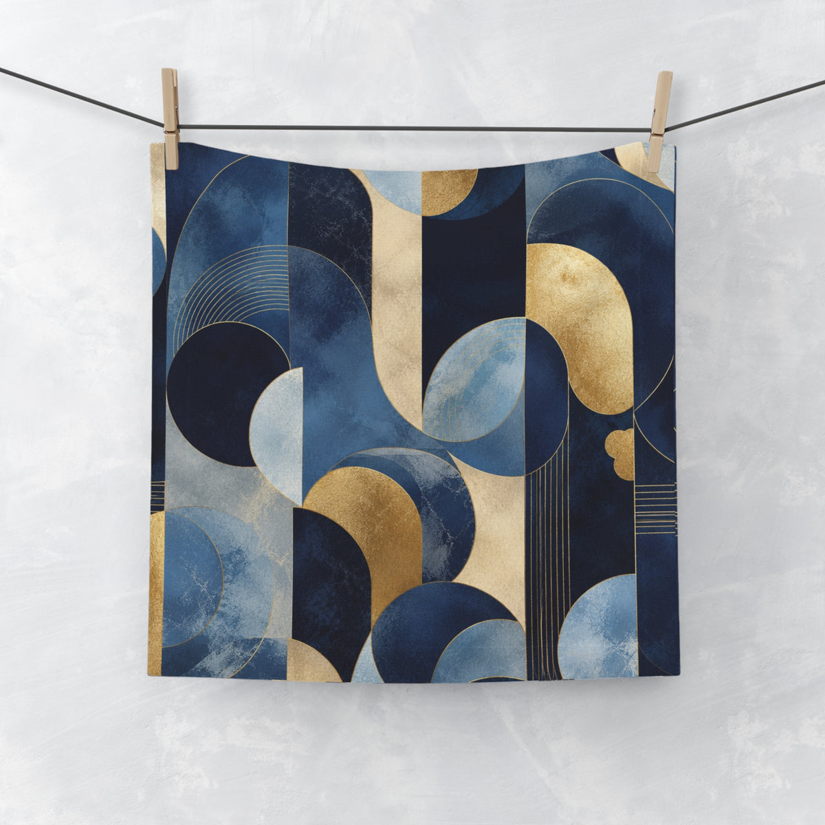 Azure Opulence Face Towel