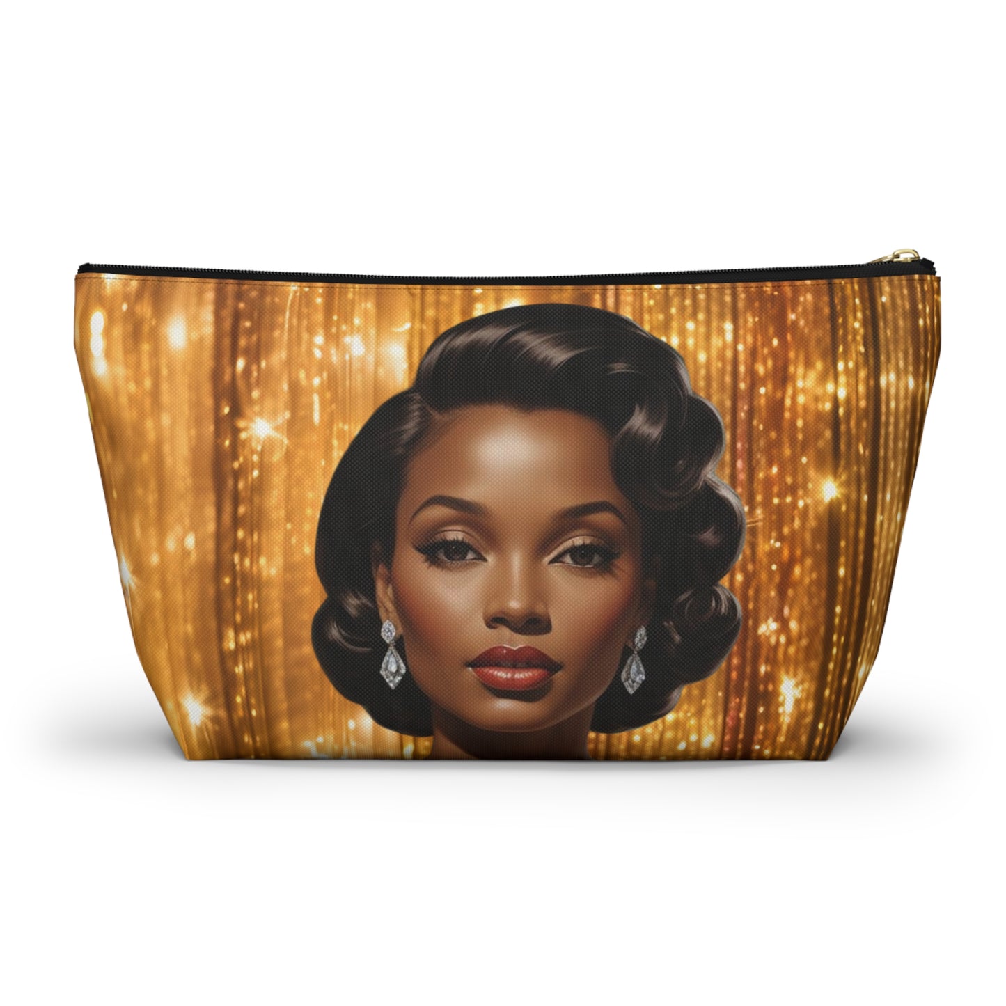 Retro Glam Girl "Diana" Accessory Pouch w T-bottom