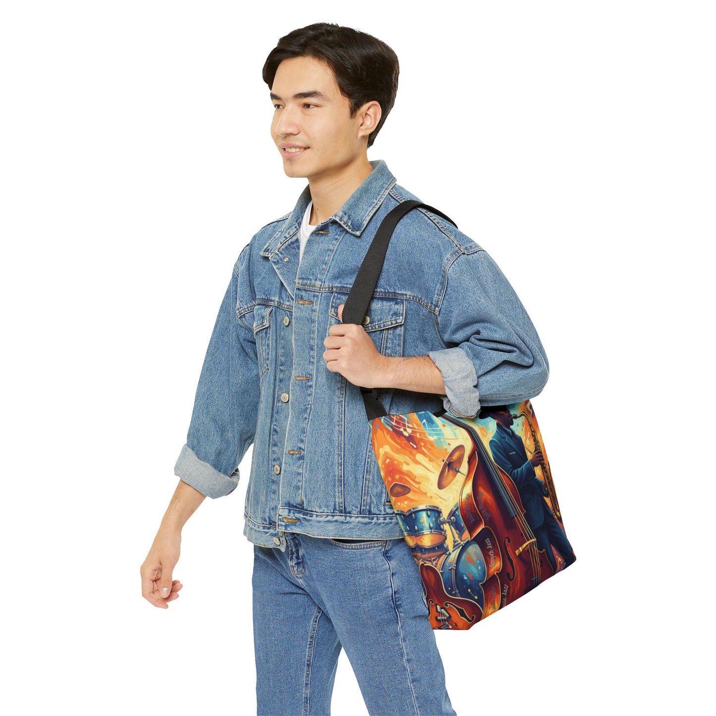 Jazz Music Adjustable Tote Bag (AOP)