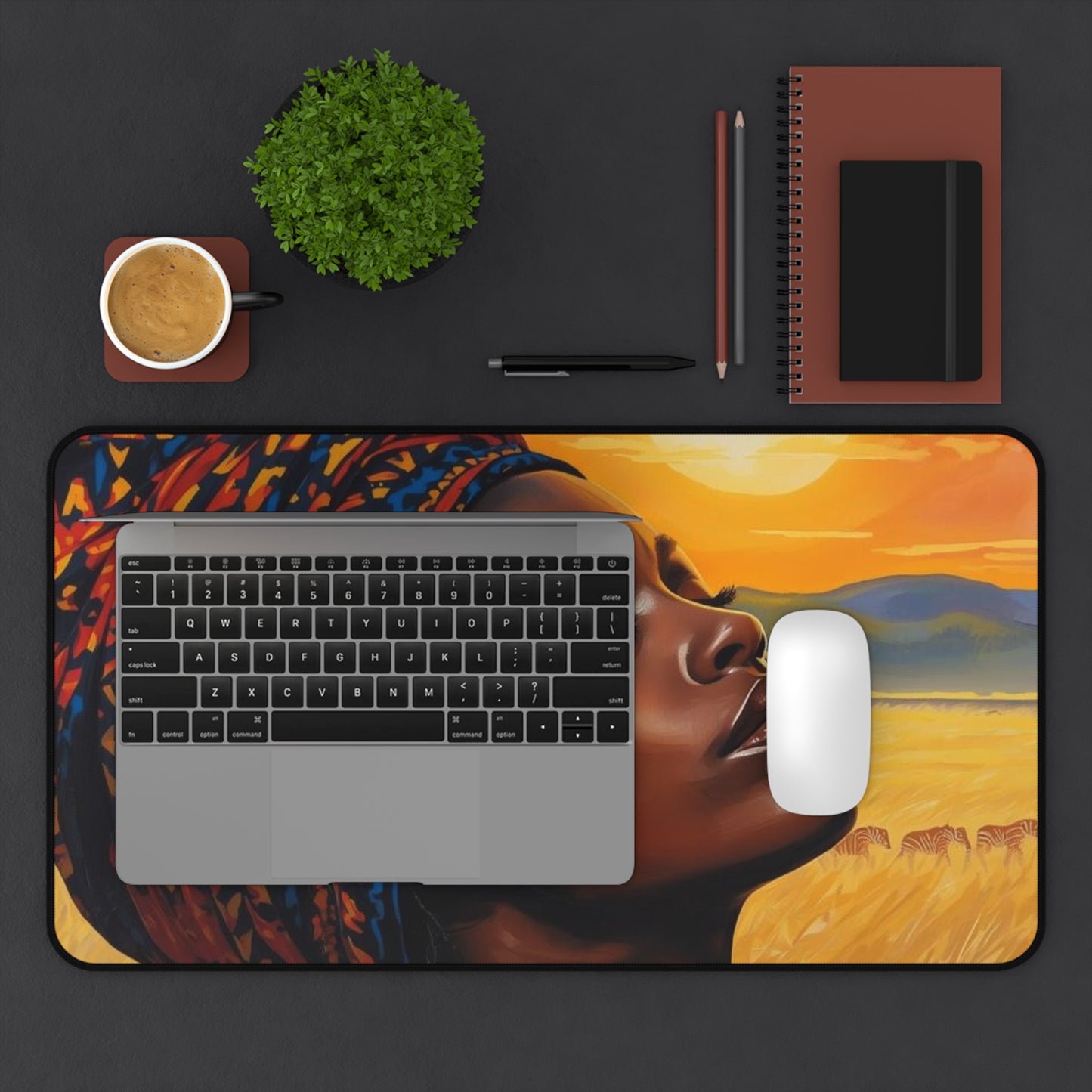 Sunrise in the Serengeti Desk Mat