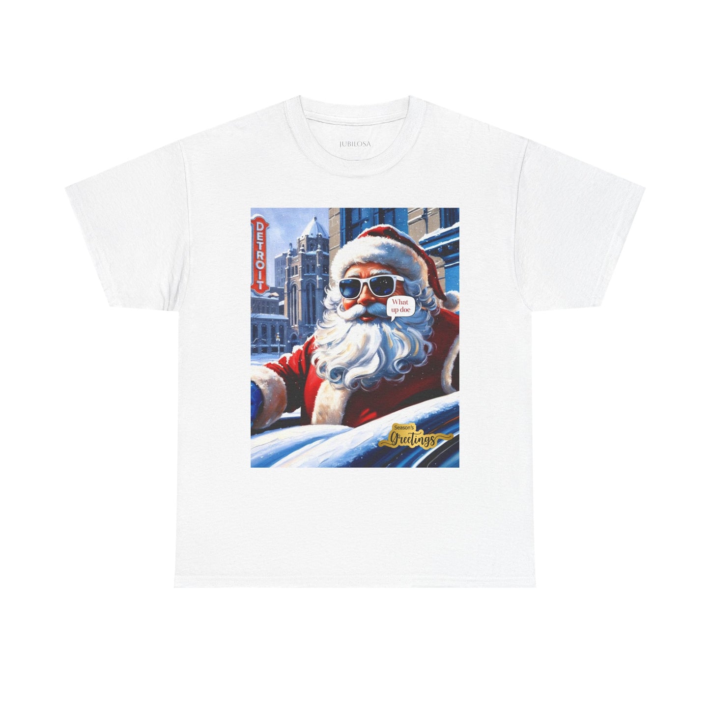 Motor City Santa Unisex Heavy Cotton Tee