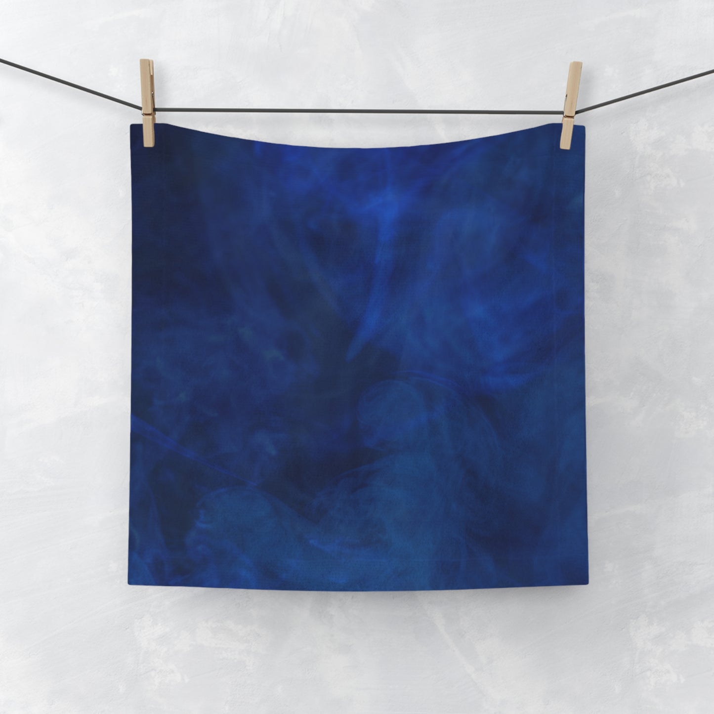 A Kind of Smoky Blue Face Towel