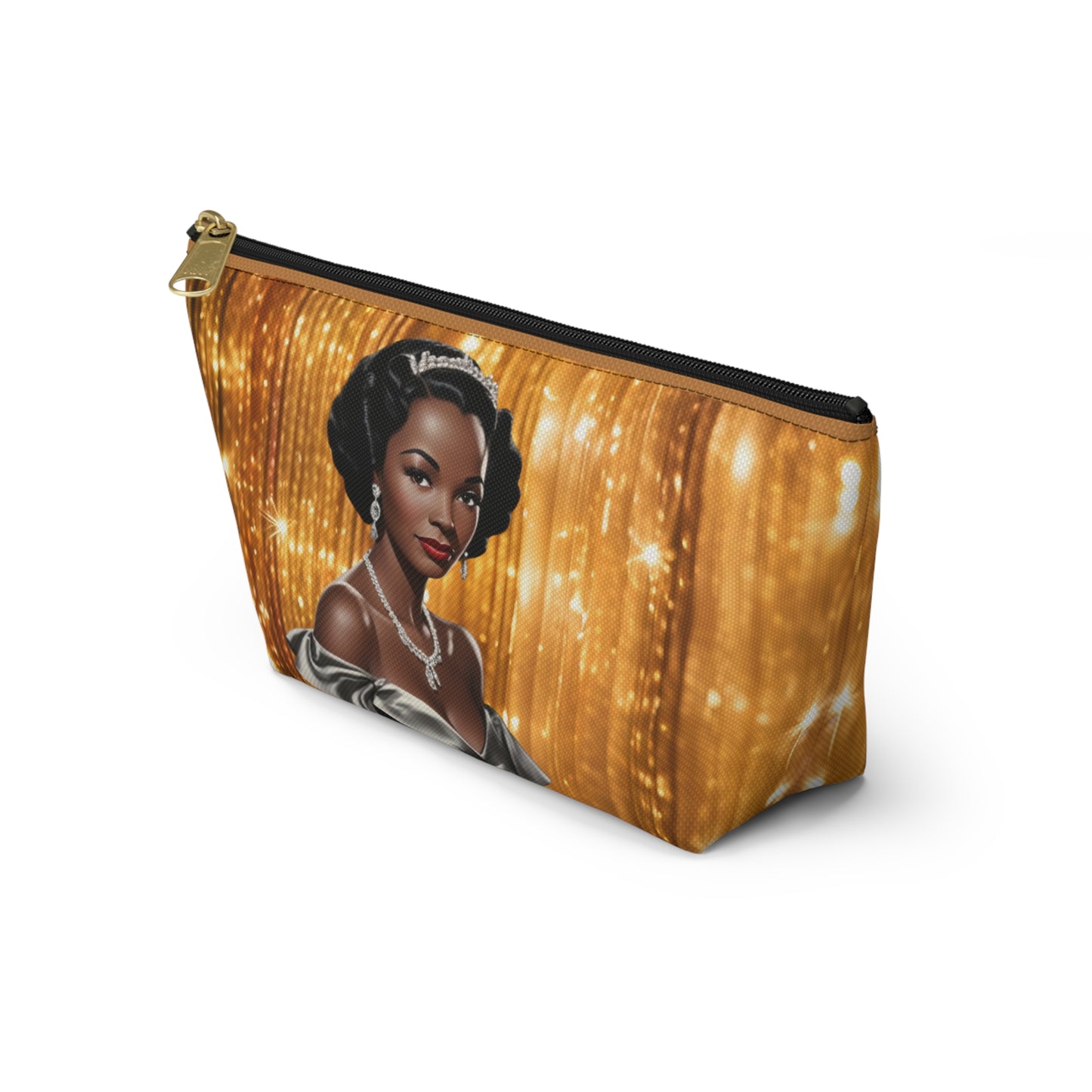 Retro Glam Girl "Vivienne" Accessory Pouch w T-bottom