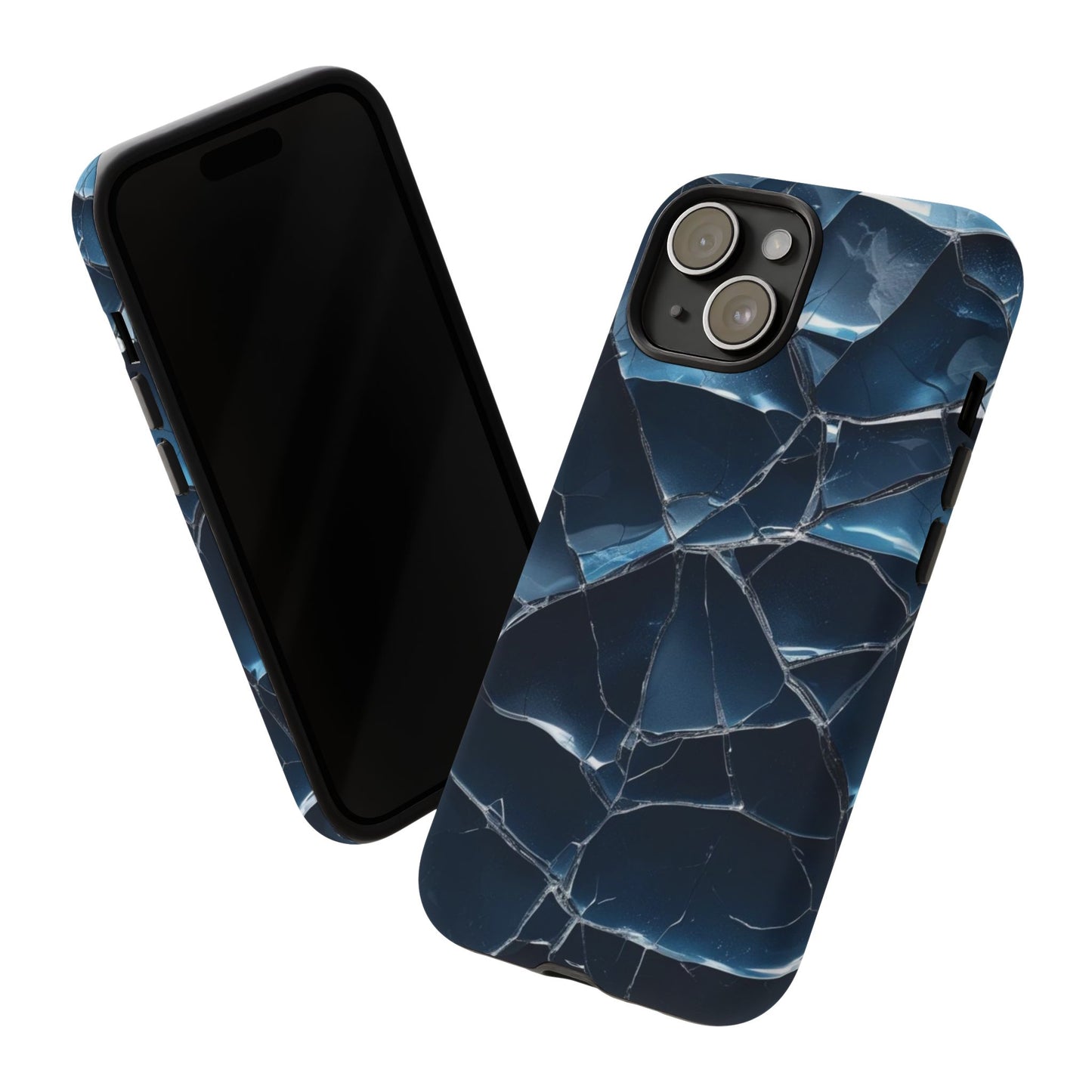 Crack'd (Dark Blue) Tough Cases