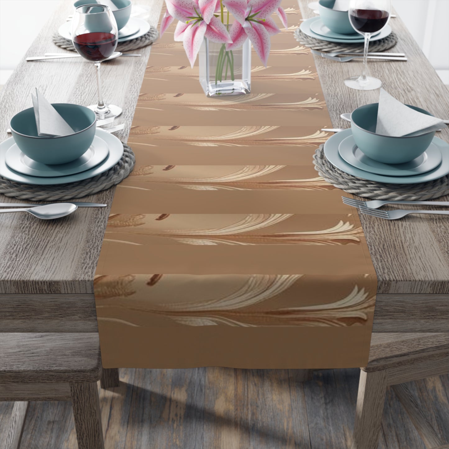 Mocha Bliss Table Runner (Cotton, Poly)