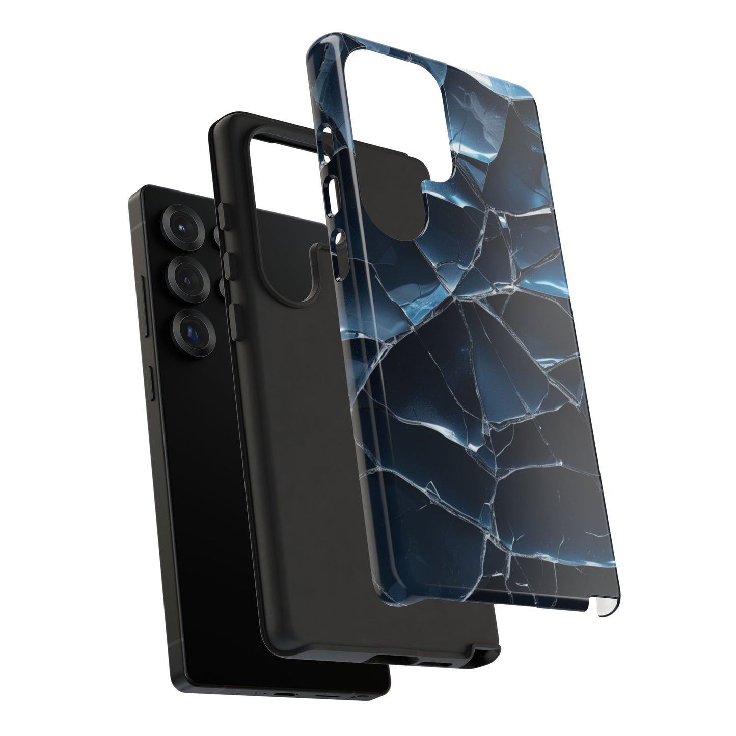 Crack'd (Dark Blue) Tough Cases