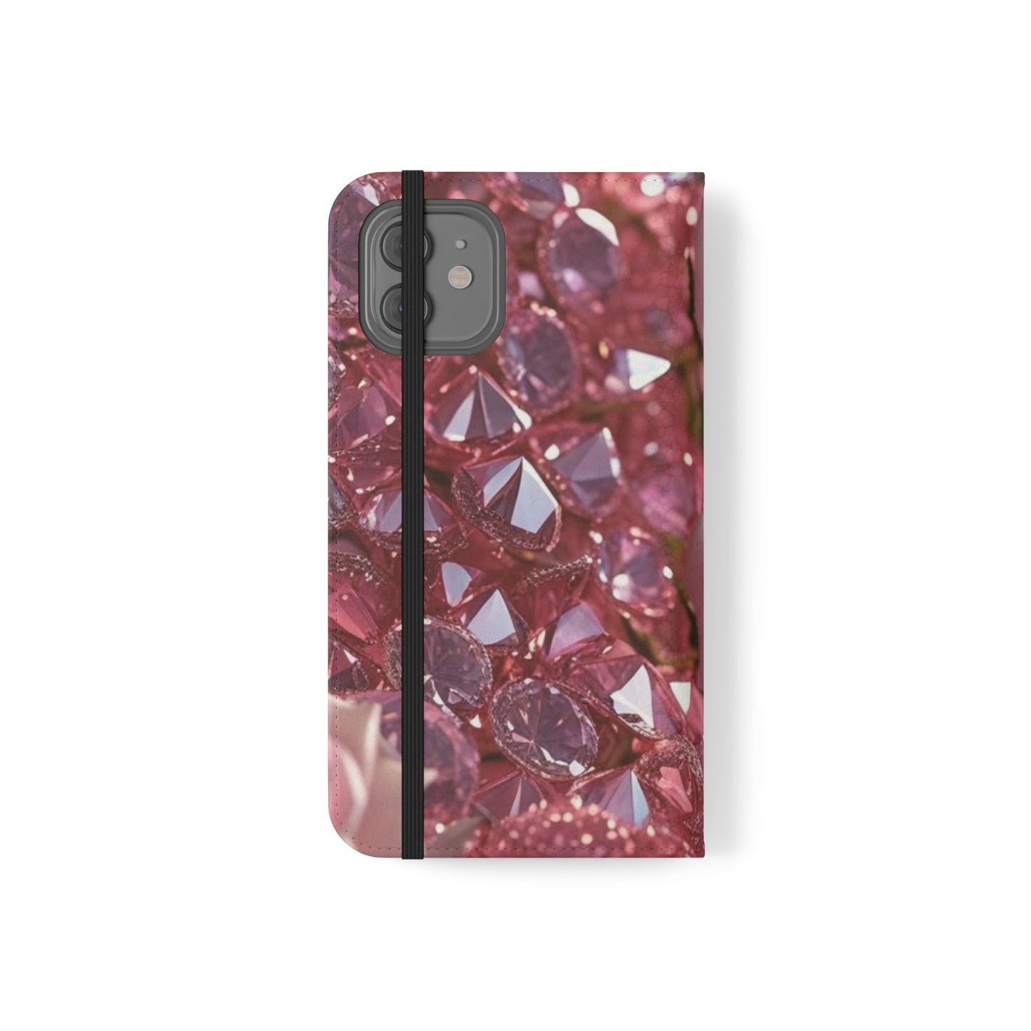 Pink Diamonds & Petals Flip Cases