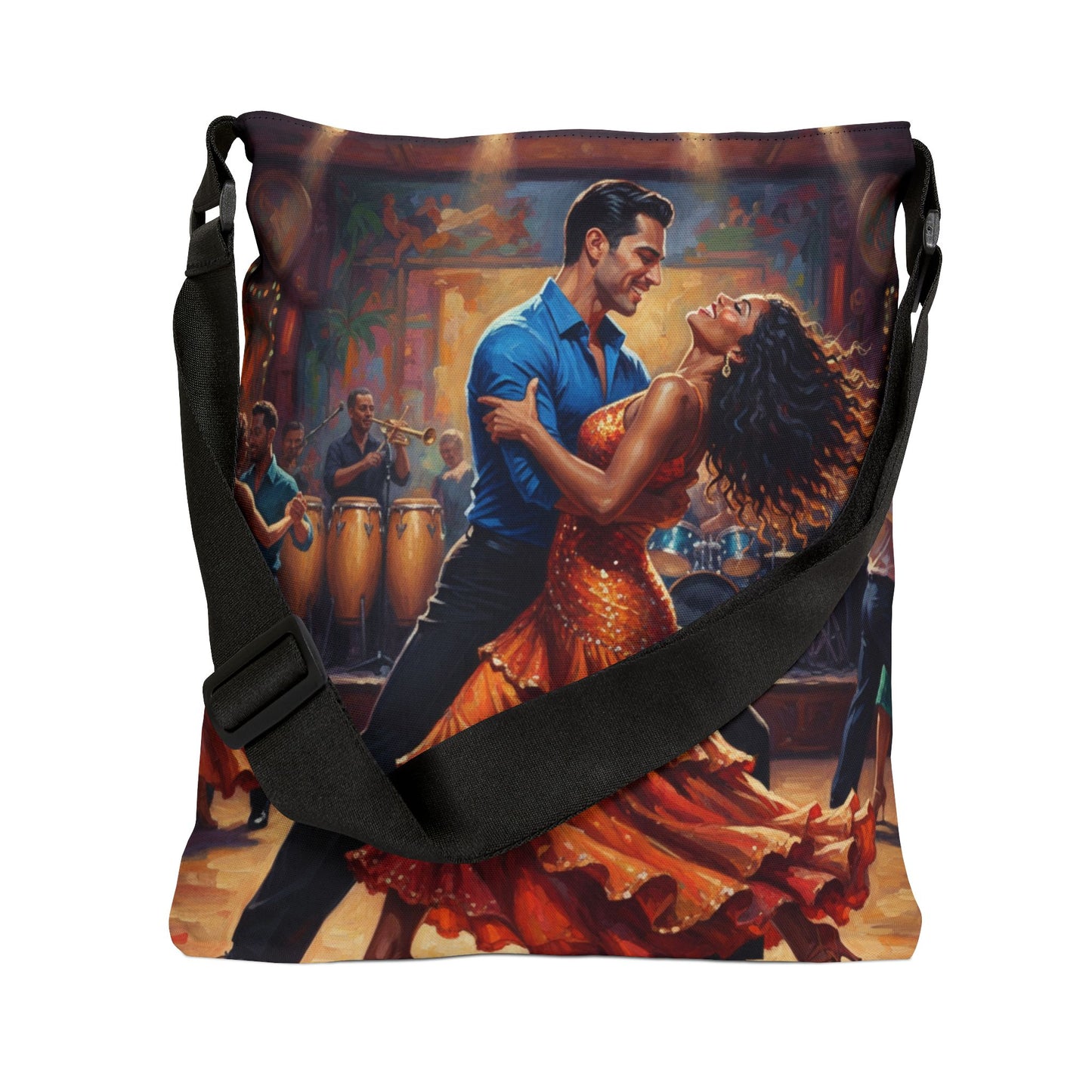 The Rhythm & Soul of Salsa Adjustable Tote Bag (AOP)
