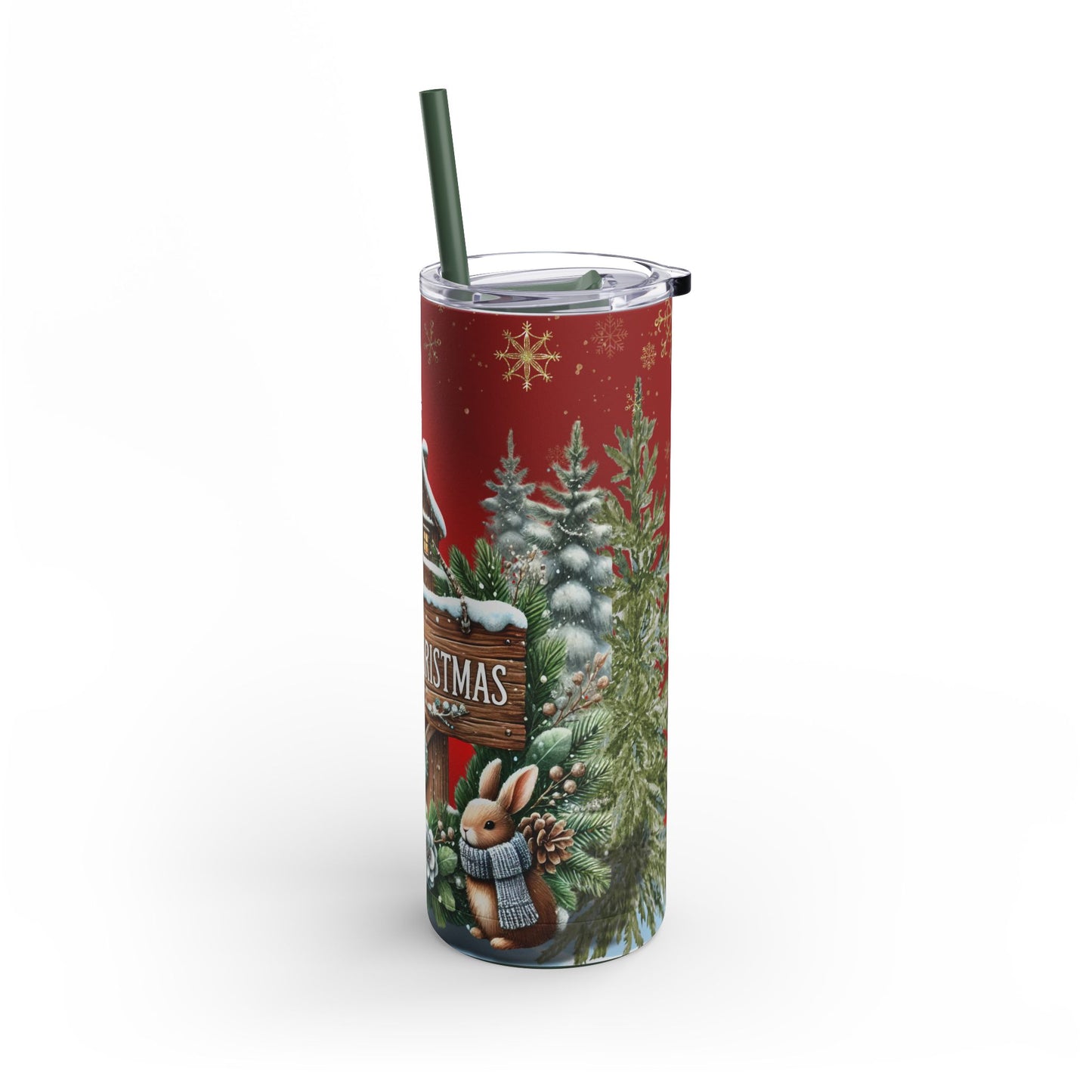 Merry Christmas Maars Maker Skinny Matte Tumbler, 20oz