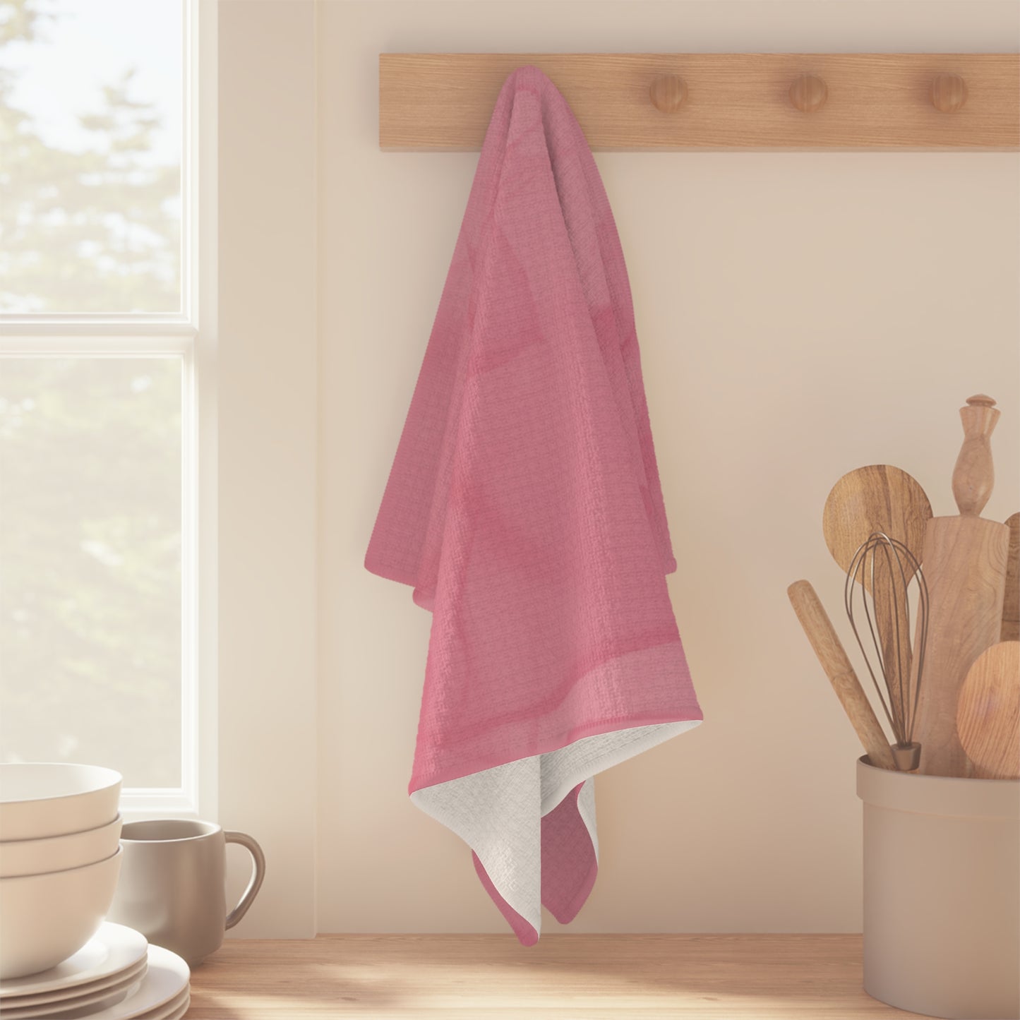 Blush Pink Microfiber Tea Towel