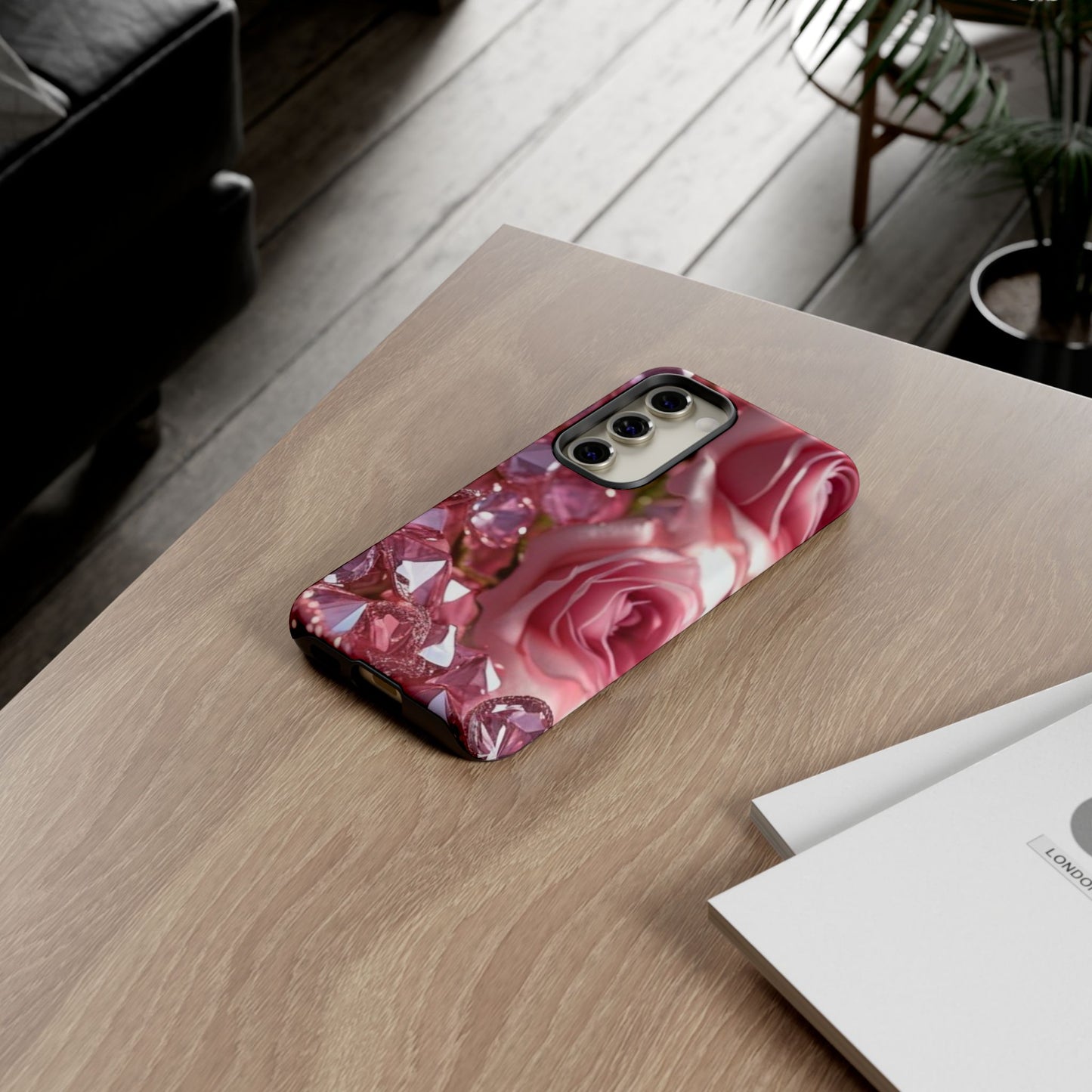 Pink Diamonds & Petals Tough Cases