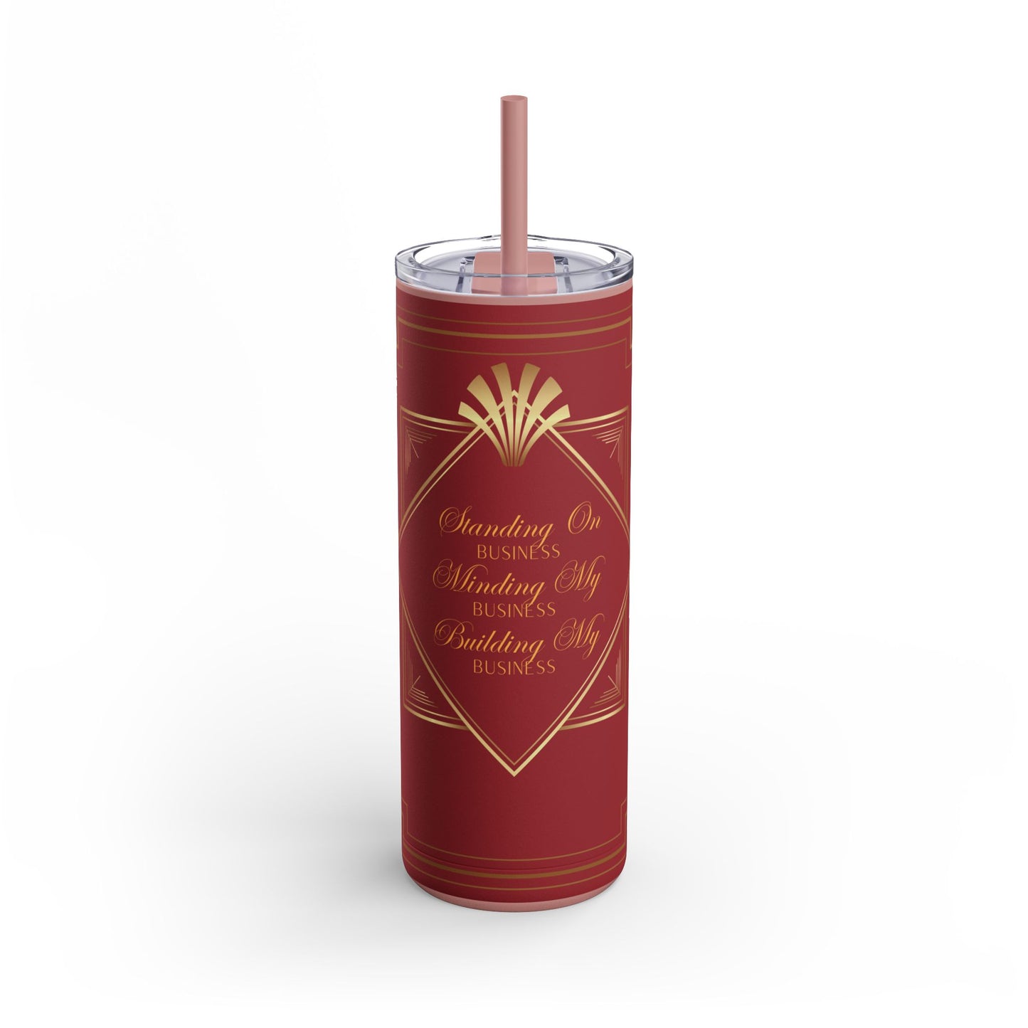 Business 2 (Red) Maars Maker Skinny Matte Tumbler, 20oz