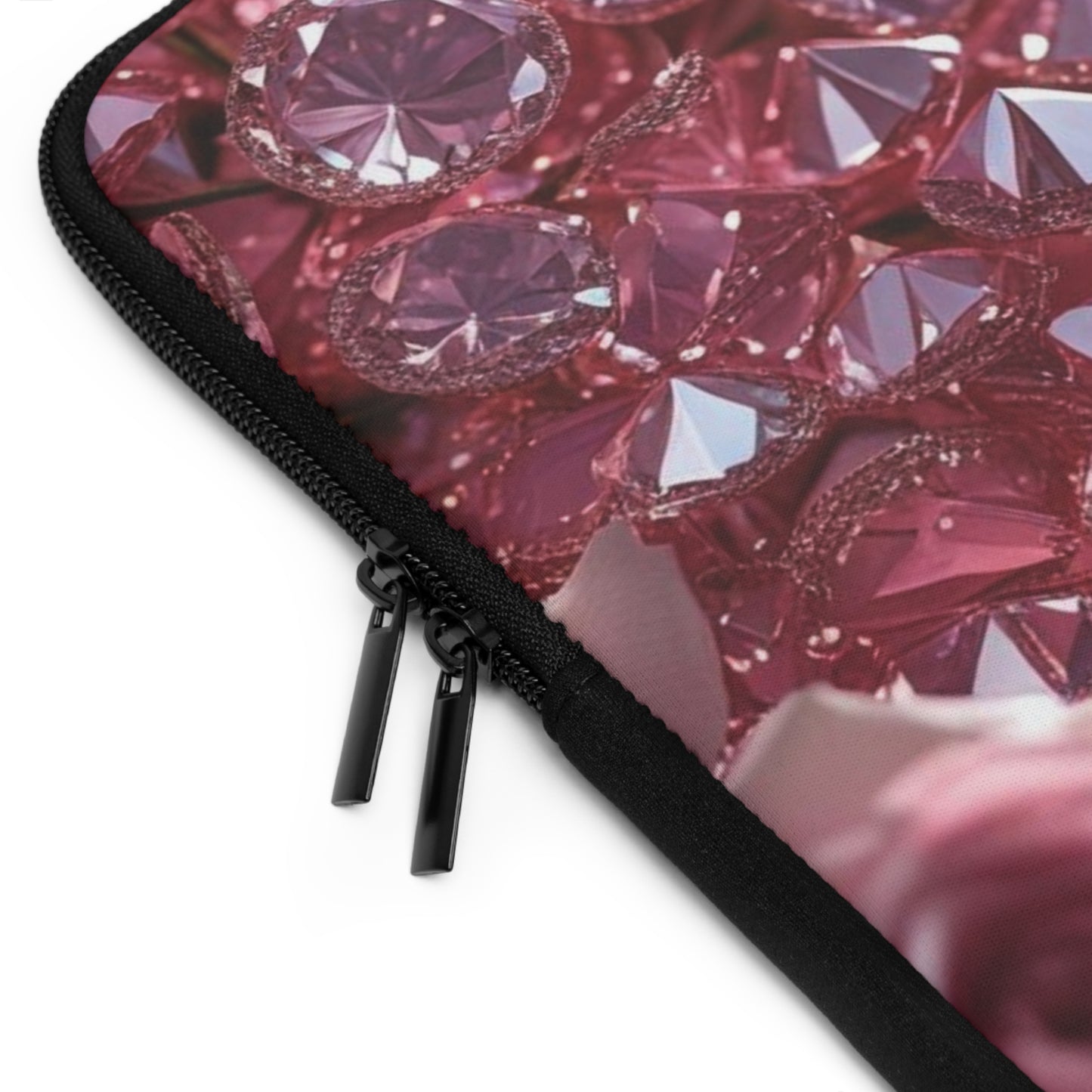 Pink Diamonds & Petals Laptop Sleeve