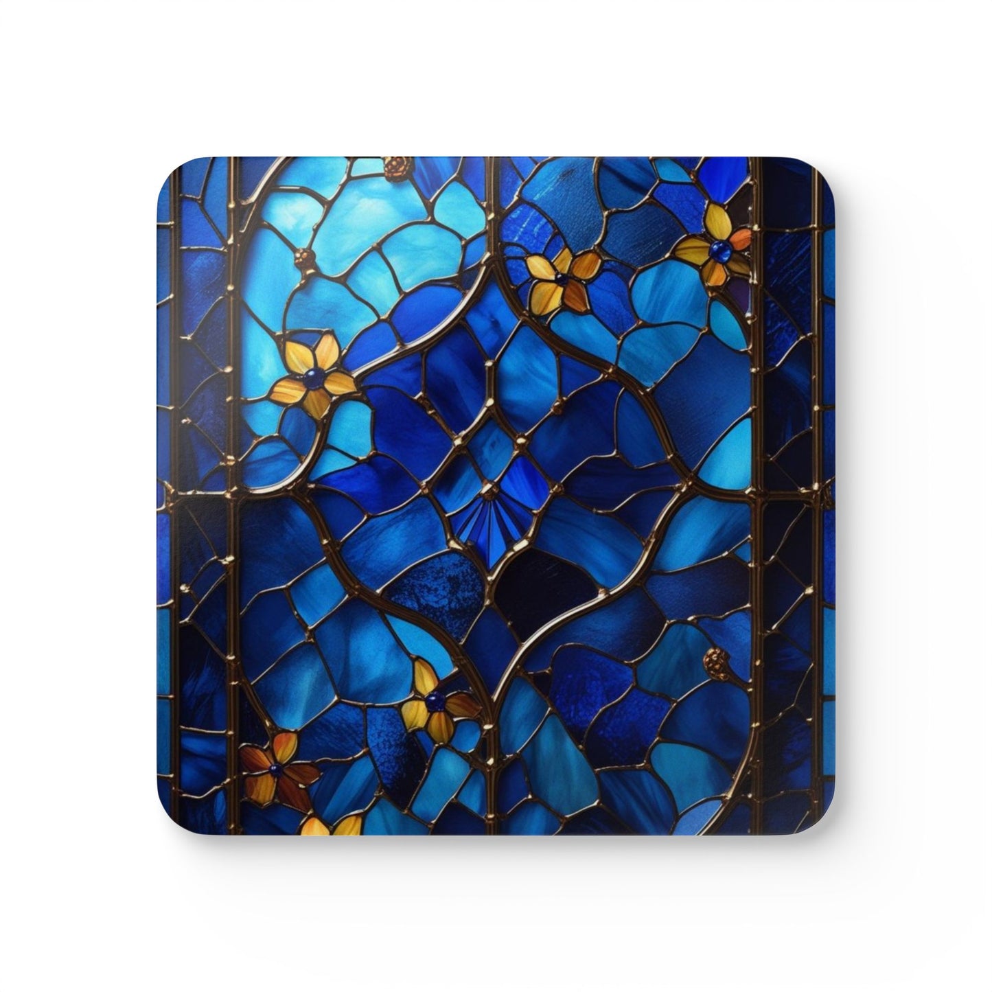 Sapphire Radiance Corkwood Coaster Set