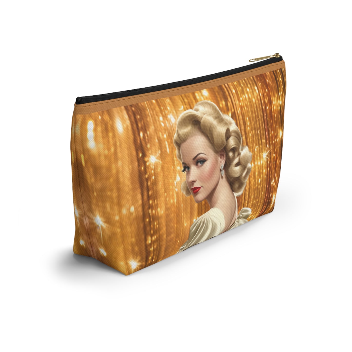 Retro Glam Girl "Meredith" Accessory Pouch w T-bottom