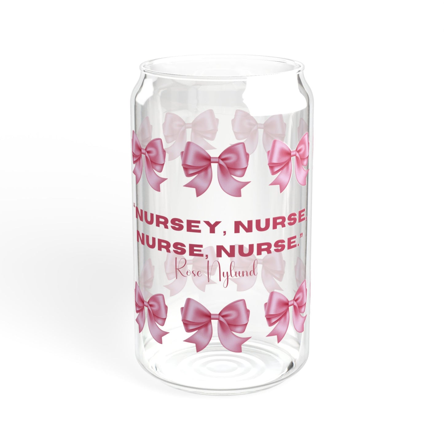 Nursey Nurse Sipper Glass, 16oz