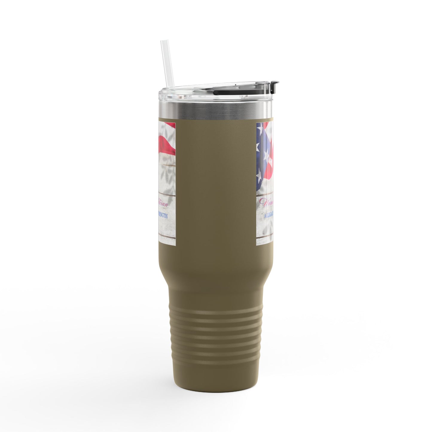 Woman Veteran...Insulated Travel Mug, 40oz