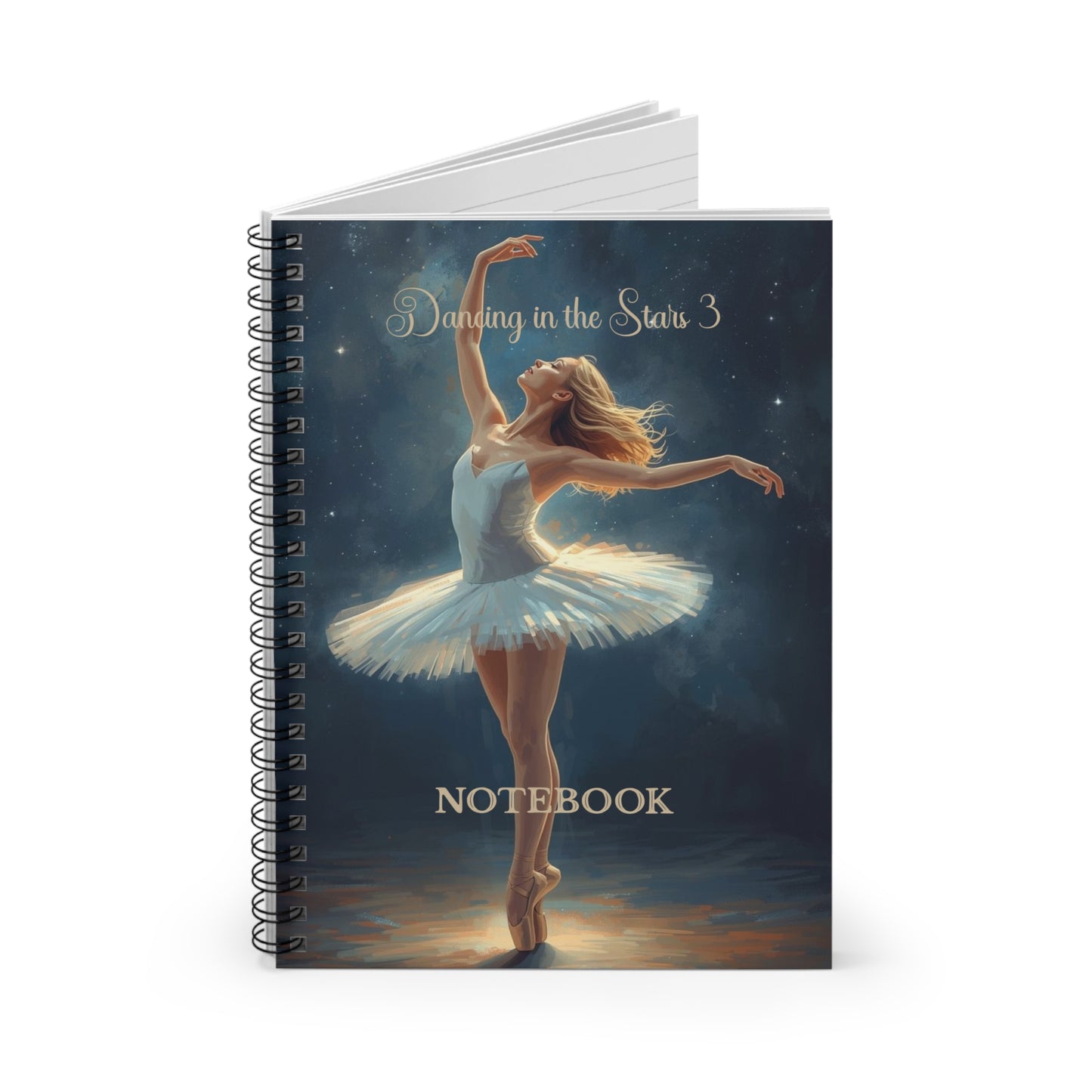 Dancing in the Stars 3 Spiral Notebook - Ruled Line