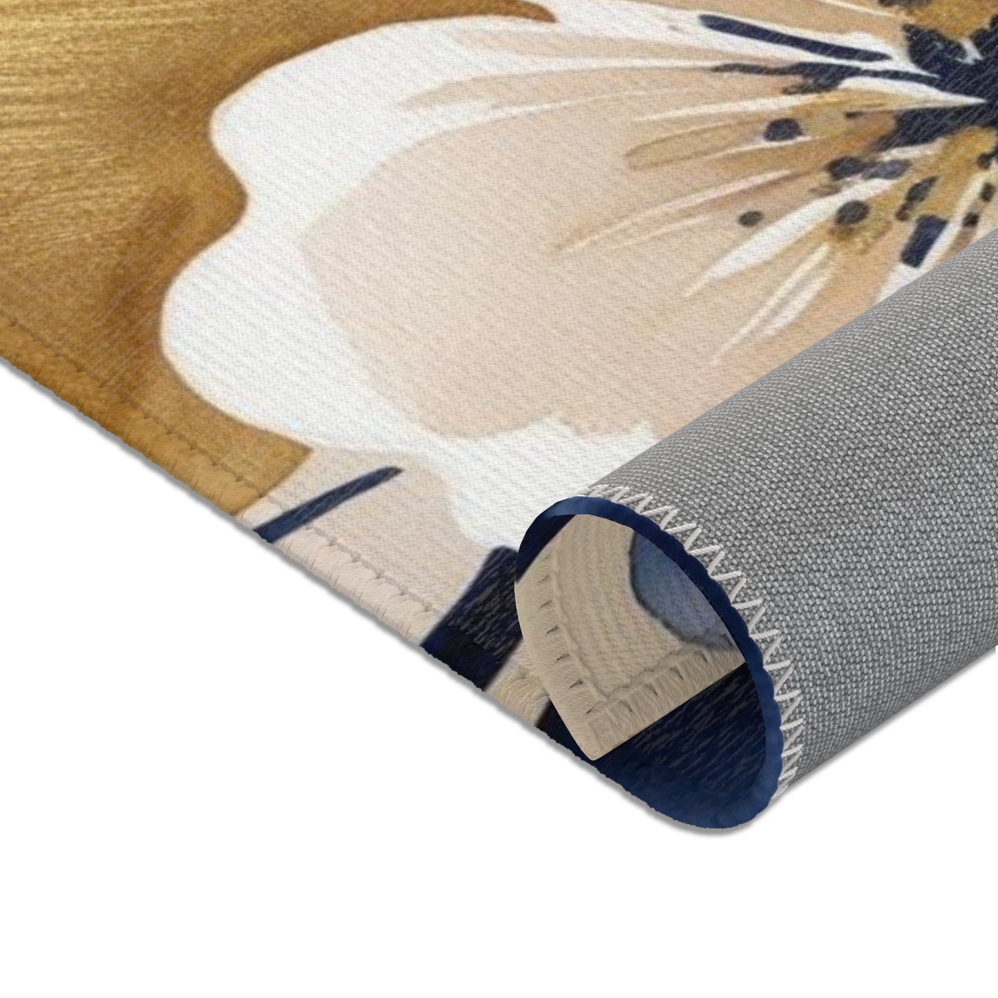 Abstract Floral Area Rugs