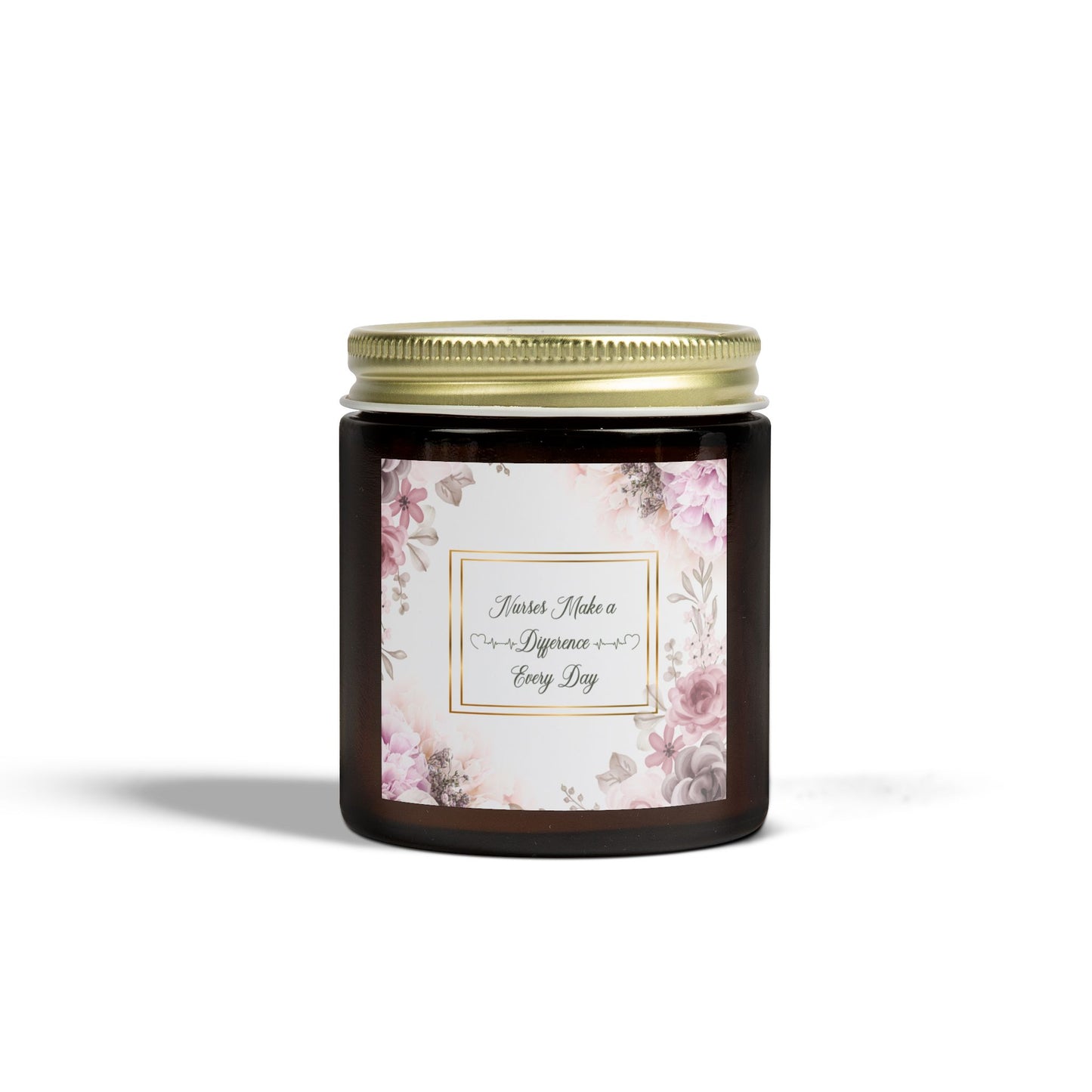 Nurses Make a Difference Scented Coconut Apricot Candles (4oz, 9oz)