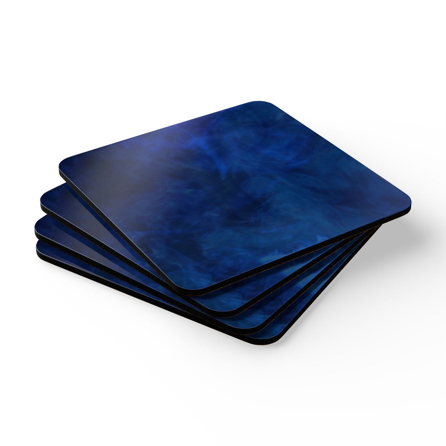 A Kind of Smoky Blue Corkwood Coaster Set