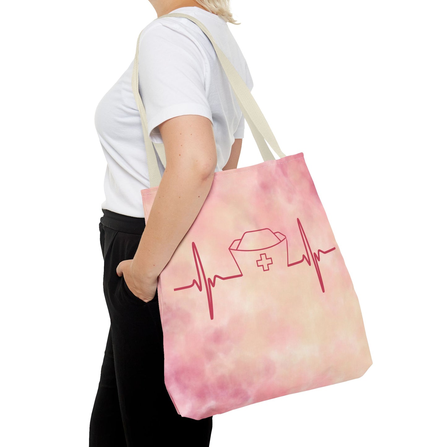 Nurse Heartbeat Tote Bag (AOP)