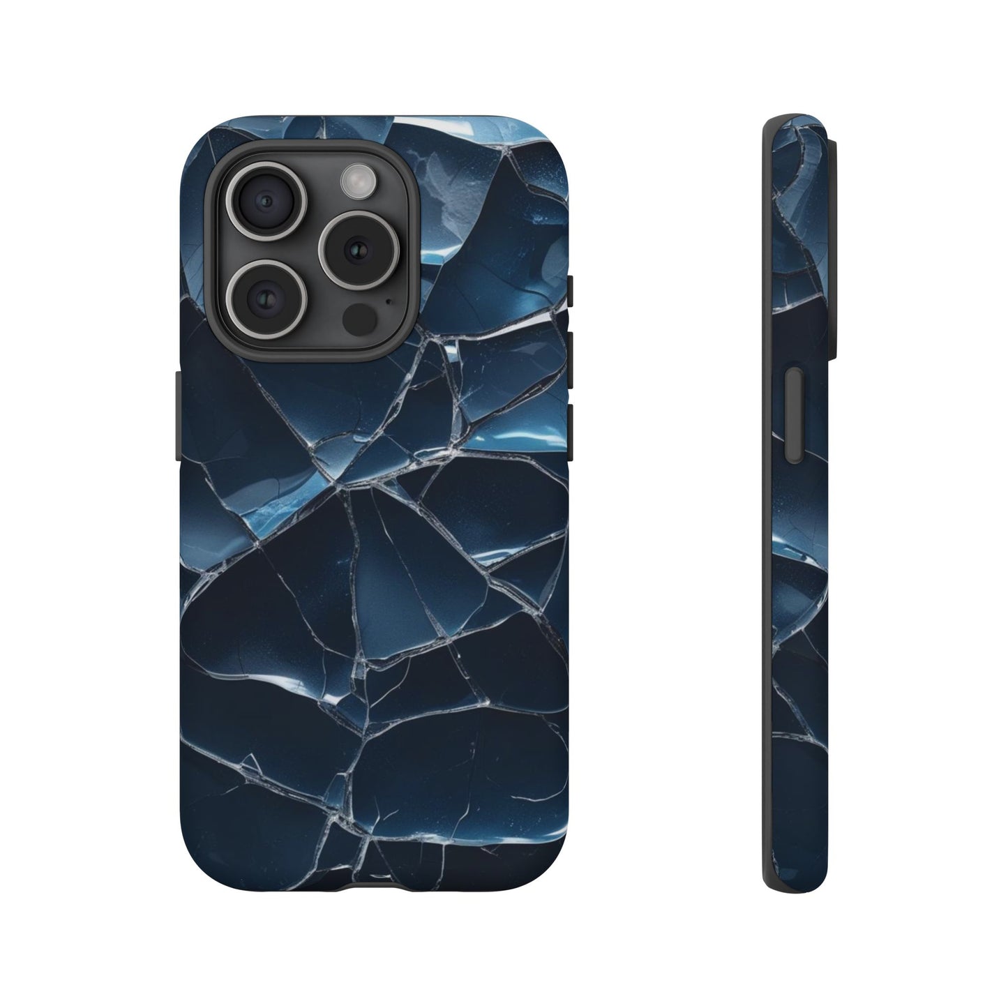 Crack'd (Dark Blue) Tough Cases