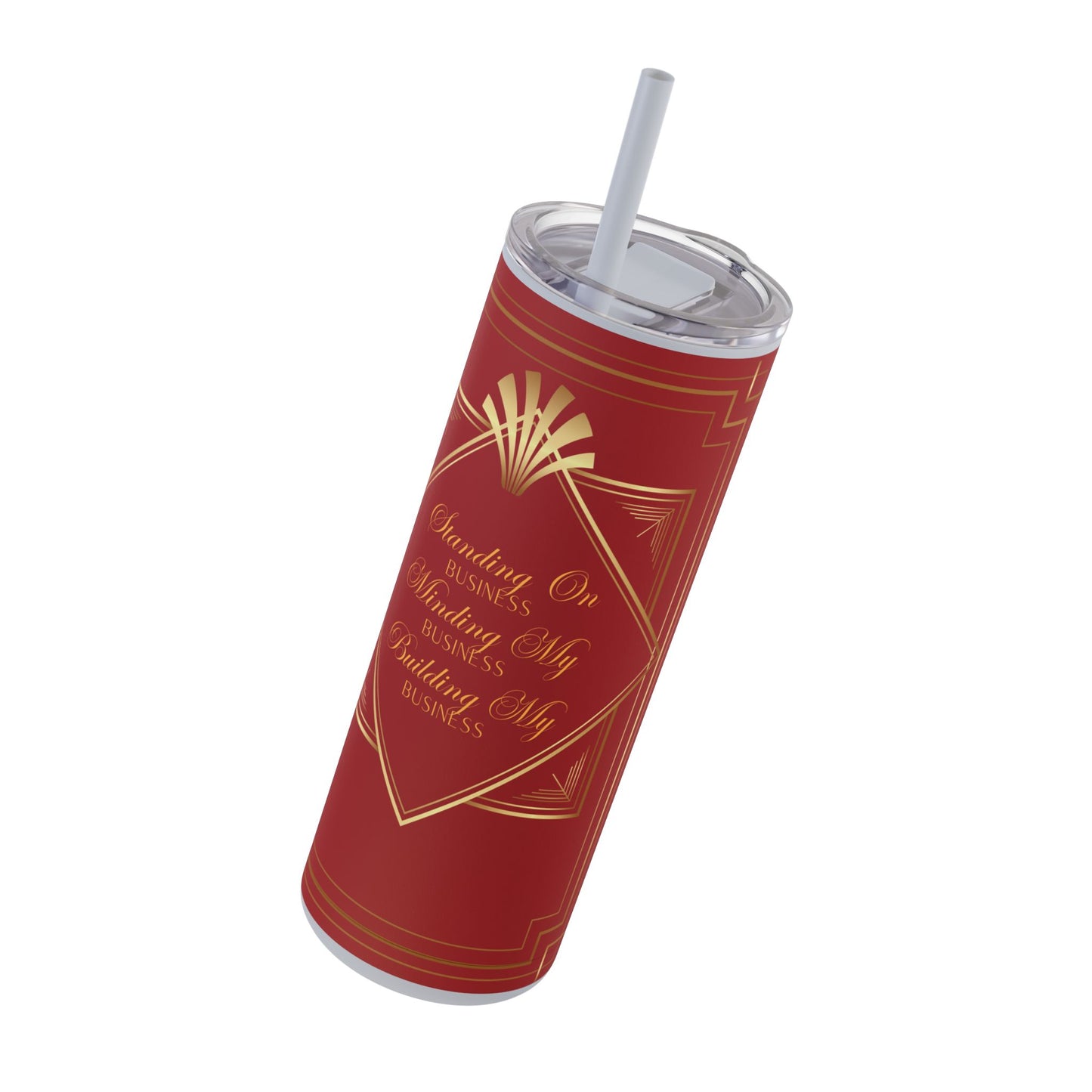 Business 2 (Red) Maars Maker Skinny Matte Tumbler, 20oz