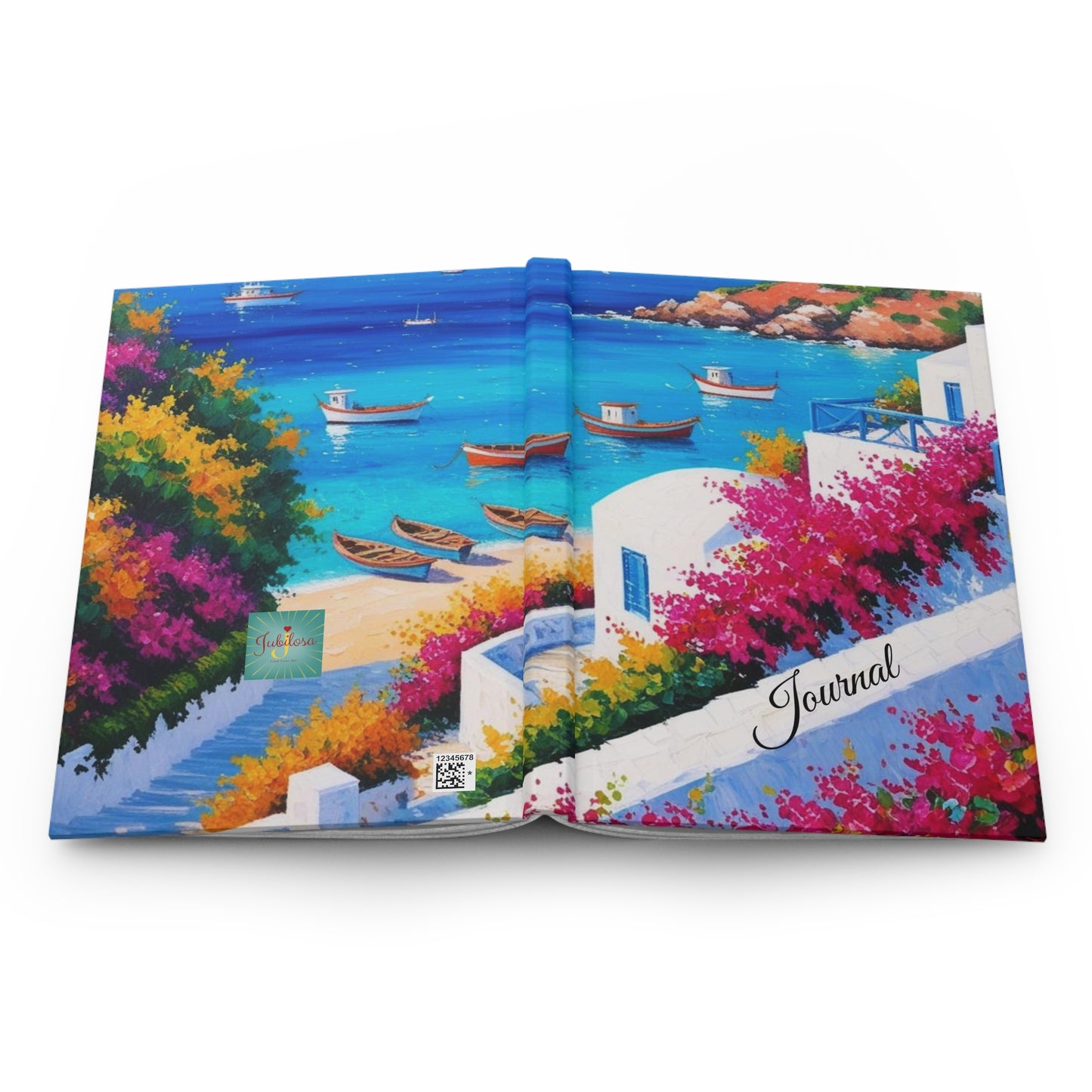 Grecian Seaside Hardcover Journal Matte