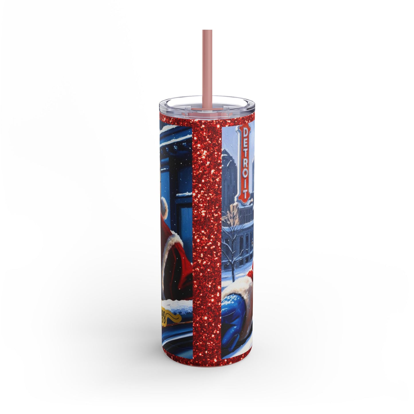 Motor City Santa Maars Maker Skinny Matte Tumbler, 20oz