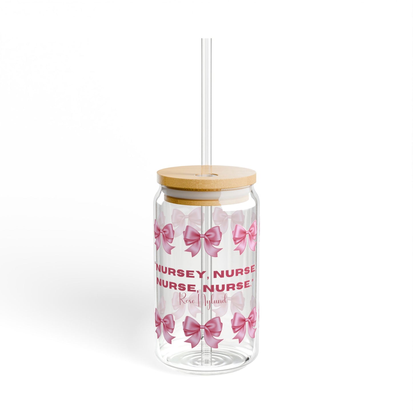 Nursey Nurse Sipper Glass, 16oz