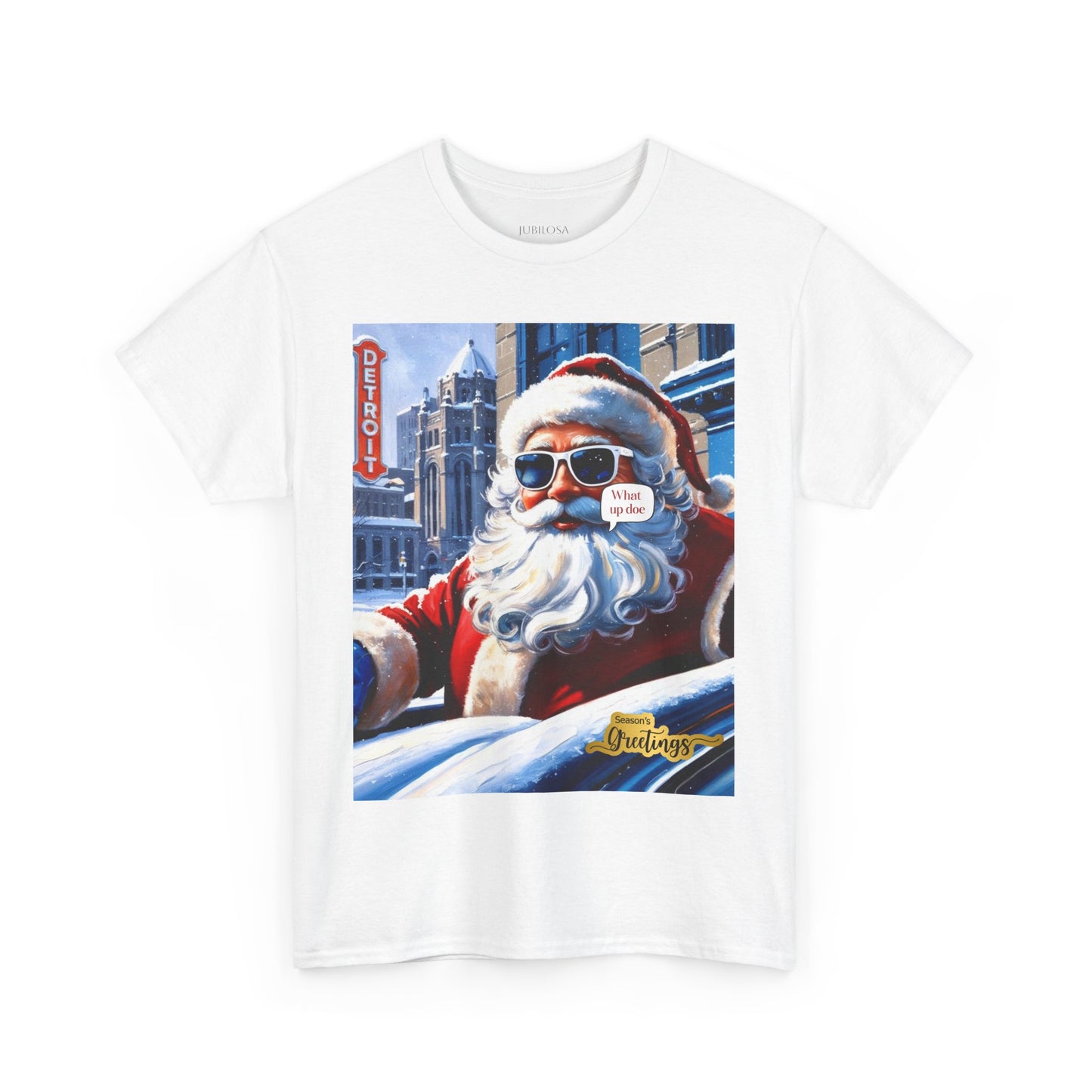 Motor City Santa Unisex Heavy Cotton Tee