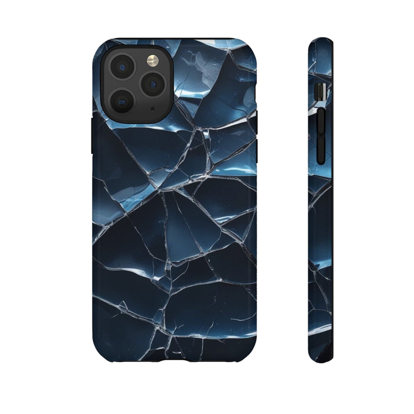 Crack'd (Dark Blue) Tough Cases