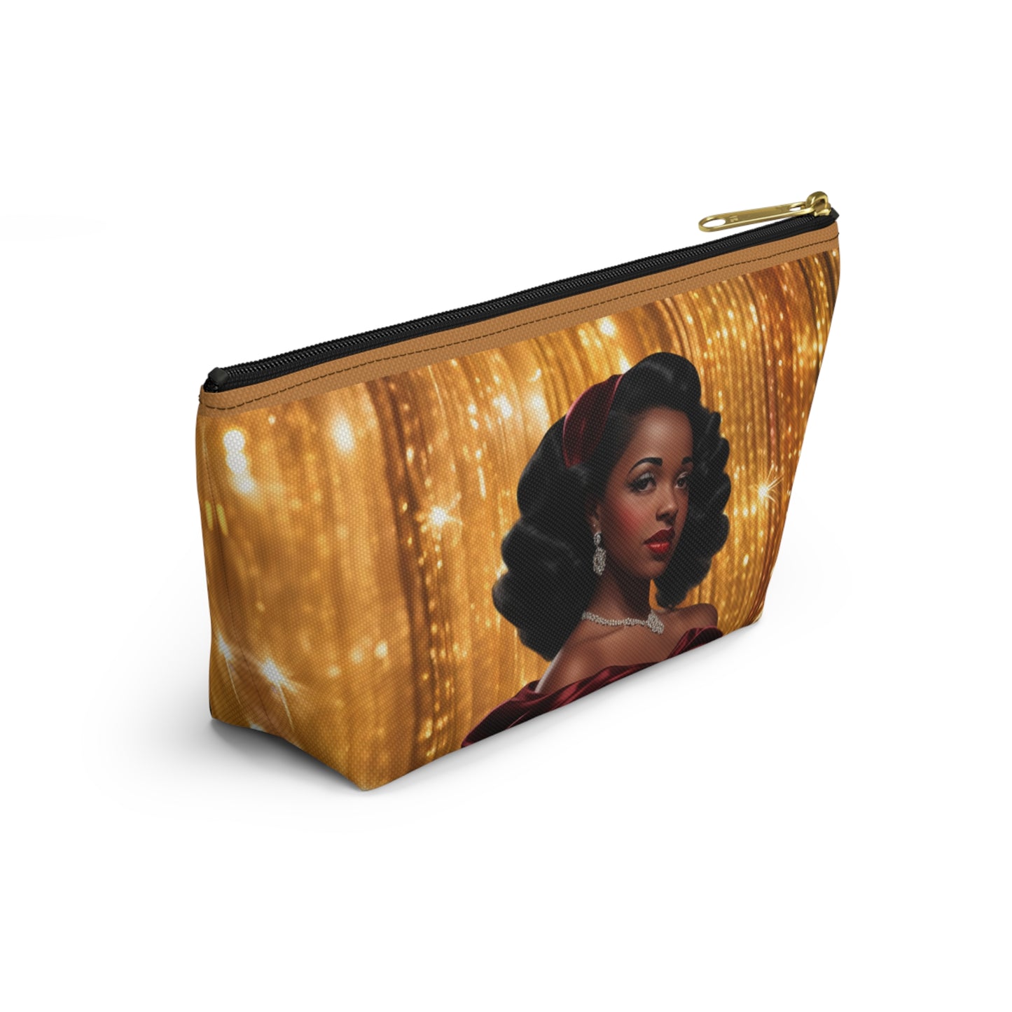Retro Glam Girl "Myra" Accessory Pouch w T-bottom