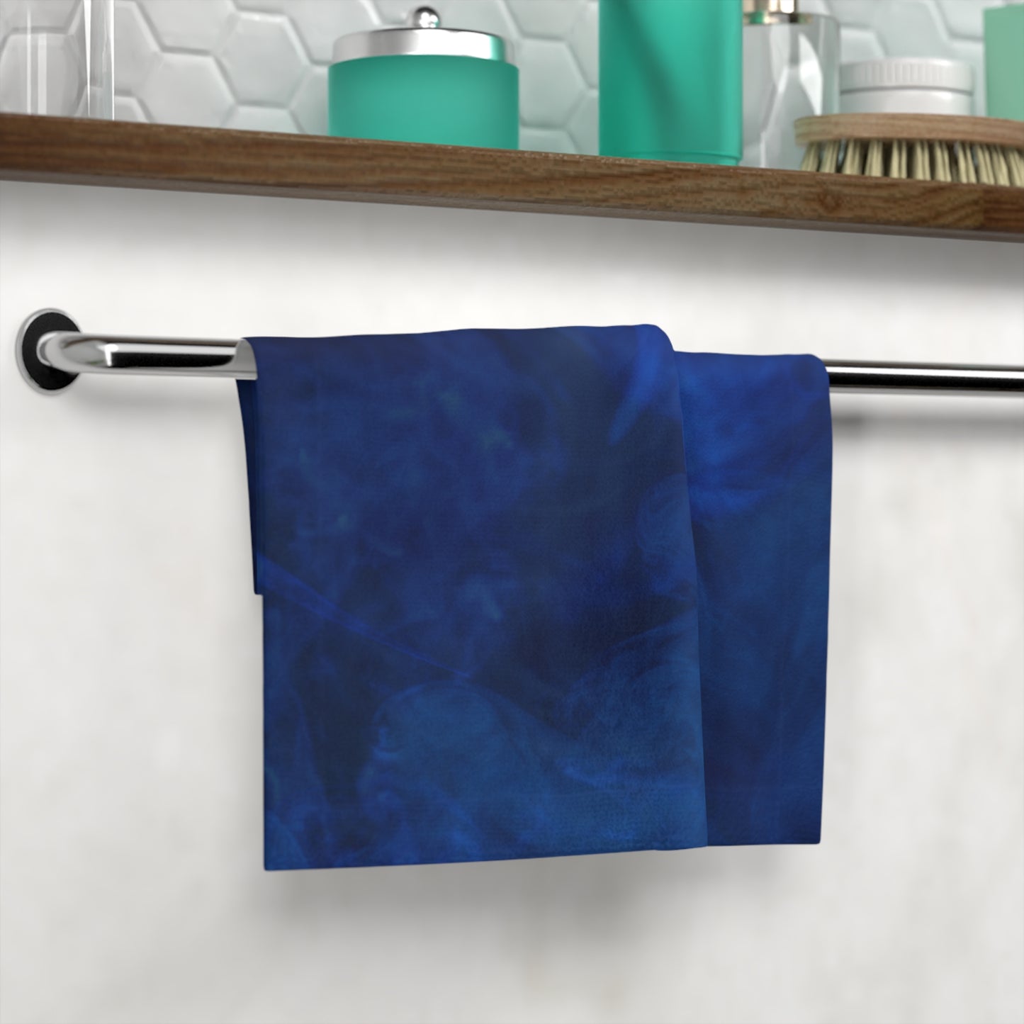 A Kind of Smoky Blue Face Towel