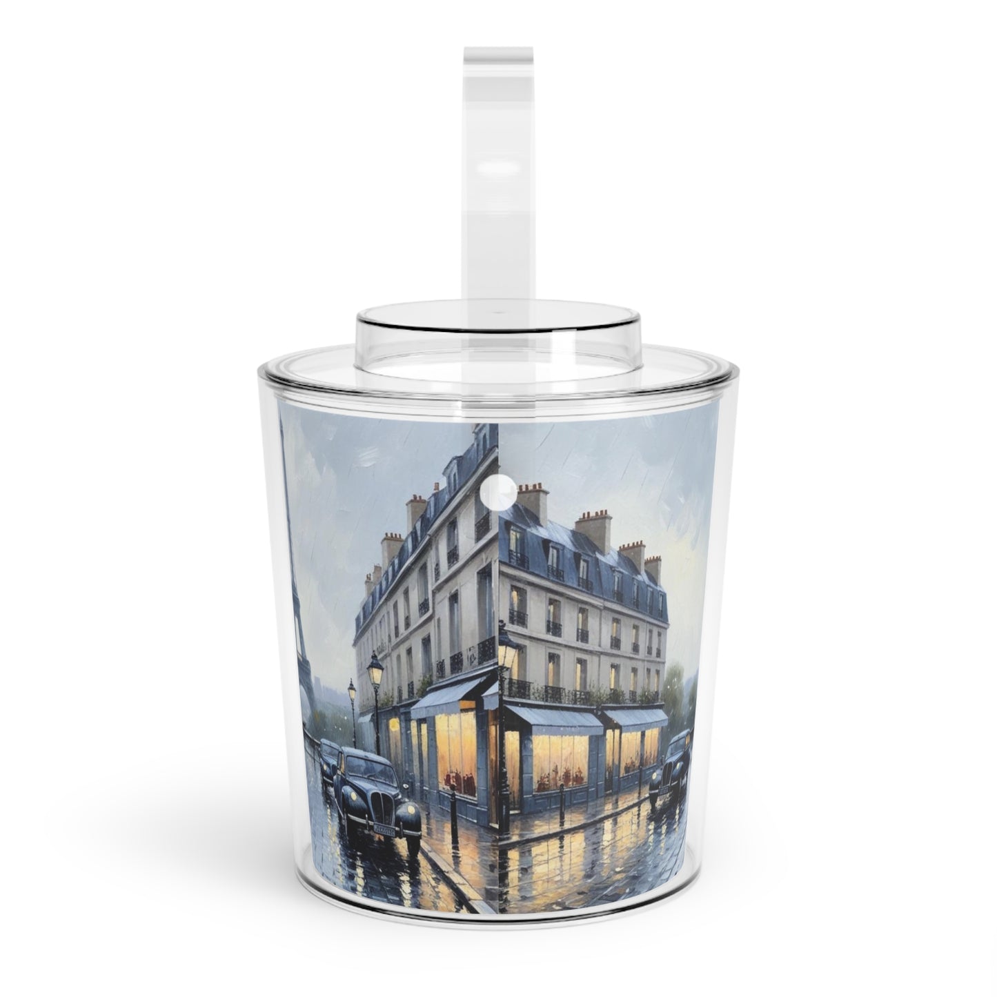 A Rainy Day in Paris Ice Bucket with Tongs