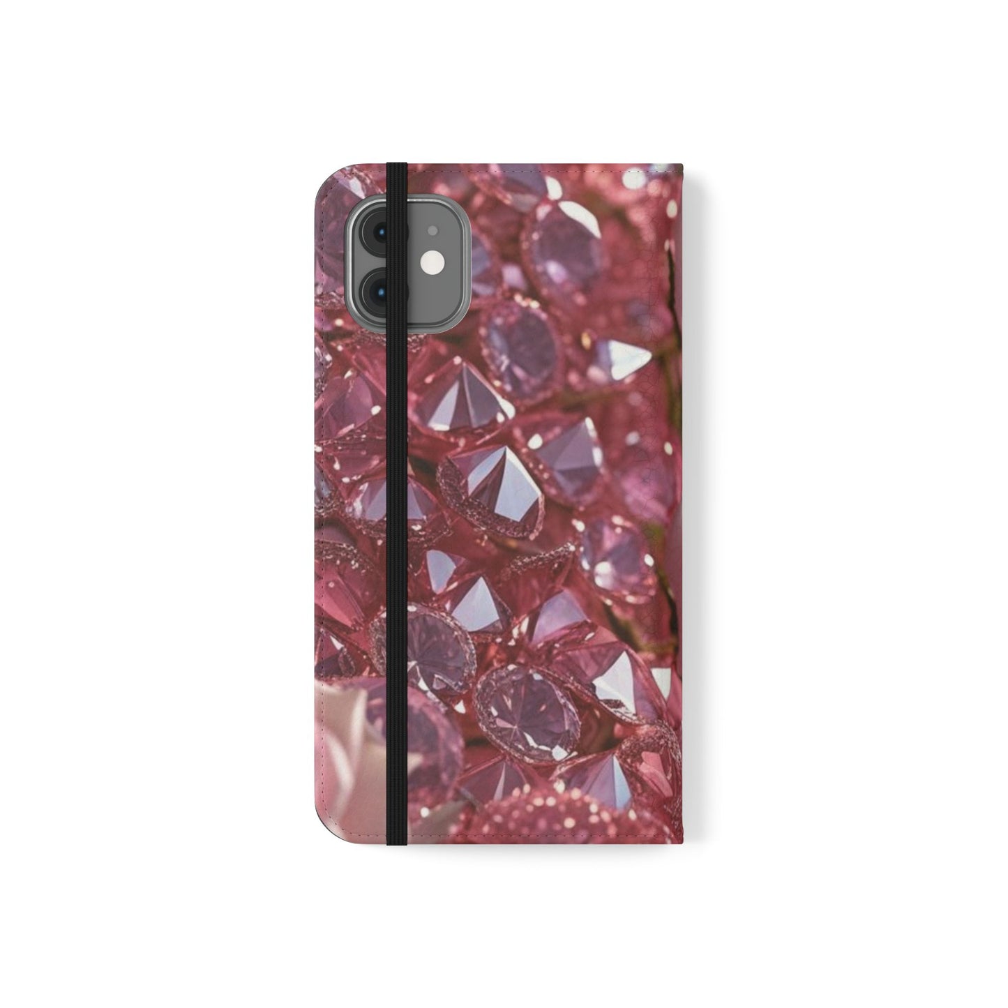 Pink Diamonds & Petals Flip Cases