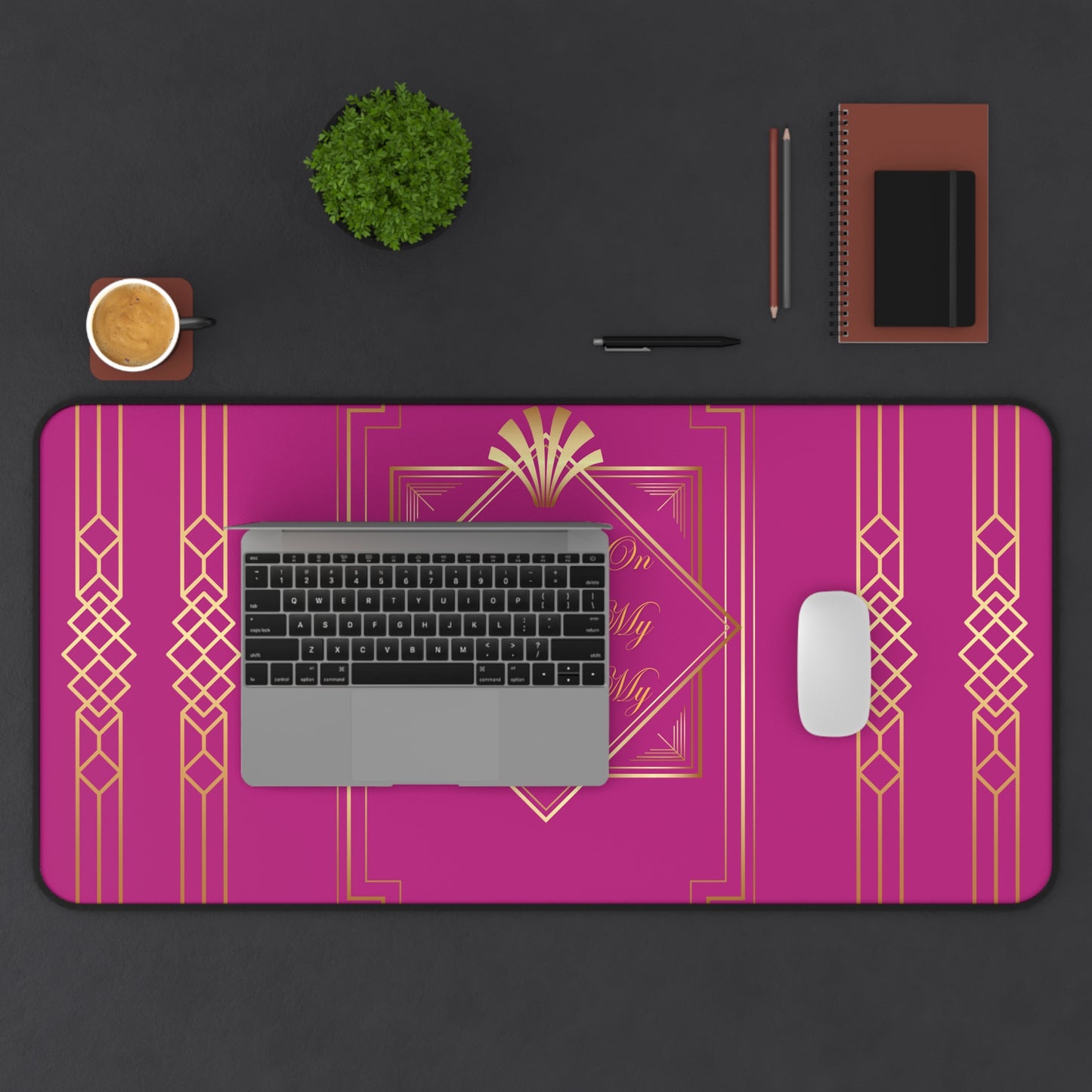Business 2 (Pink) Desk Mat